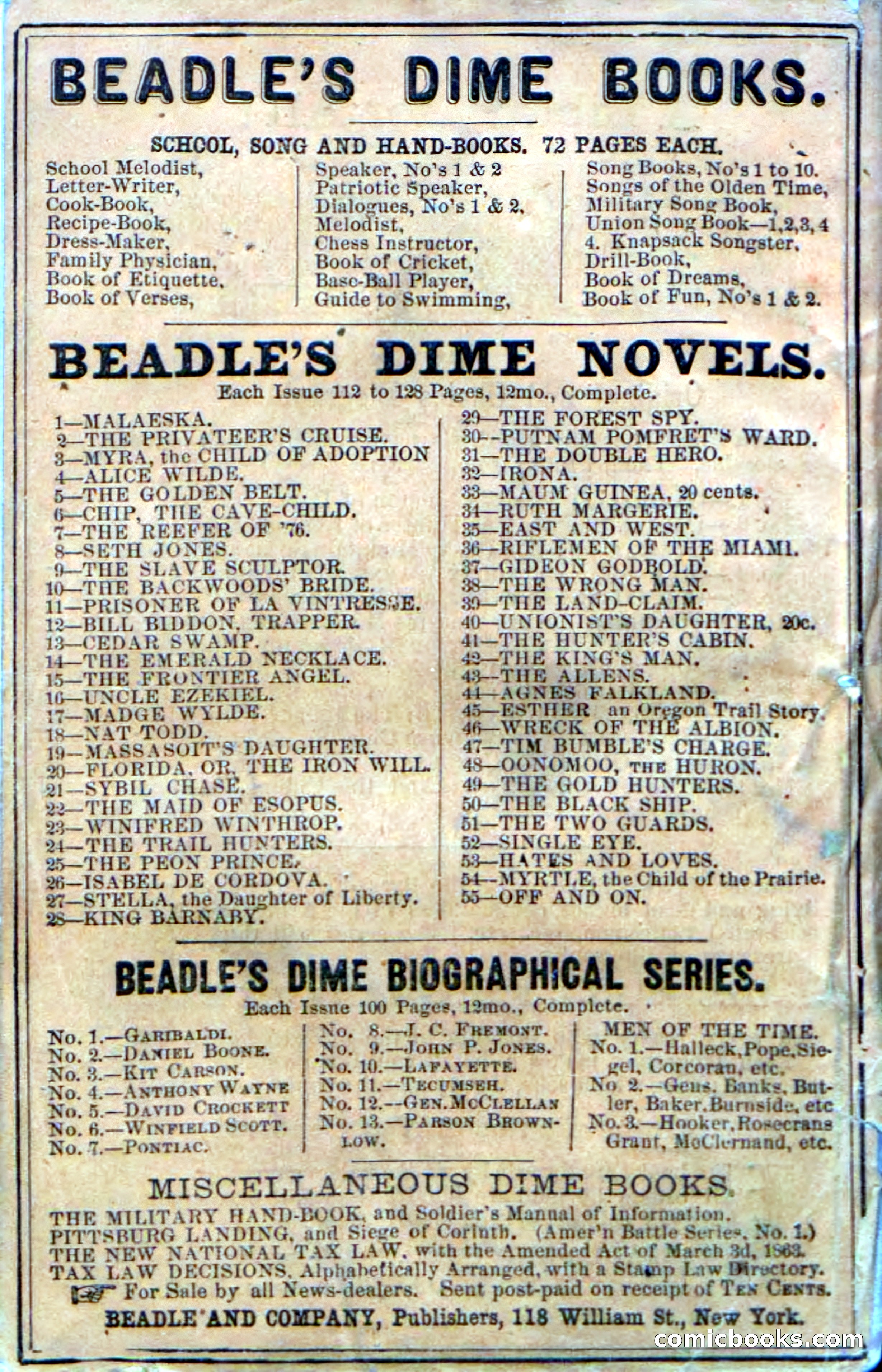 Beadle's Dime Novels No. 58: The Mad Hunter — page 116 of 120