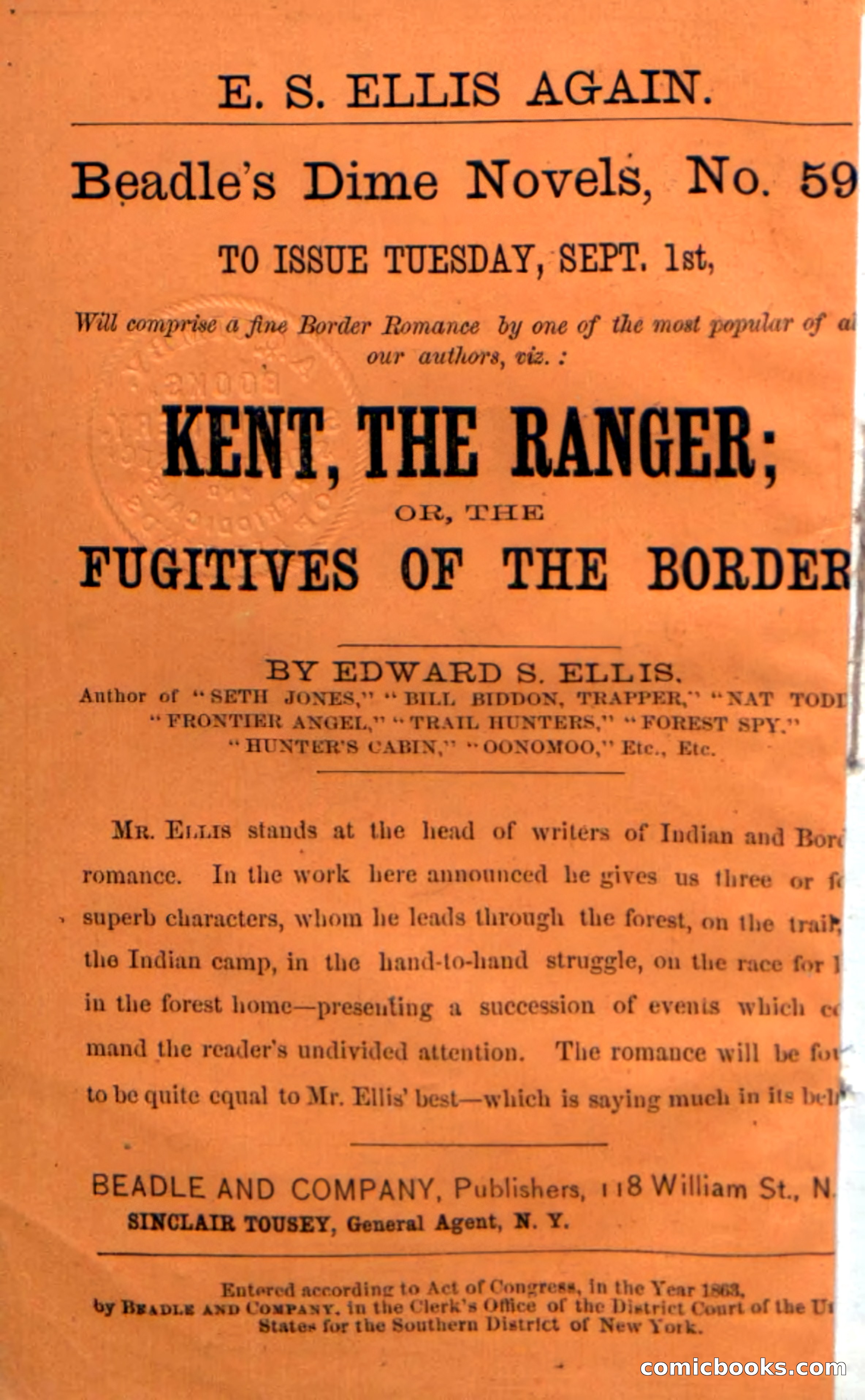 Beadle's Dime Novels No. 58: The Mad Hunter — page 118 of 120