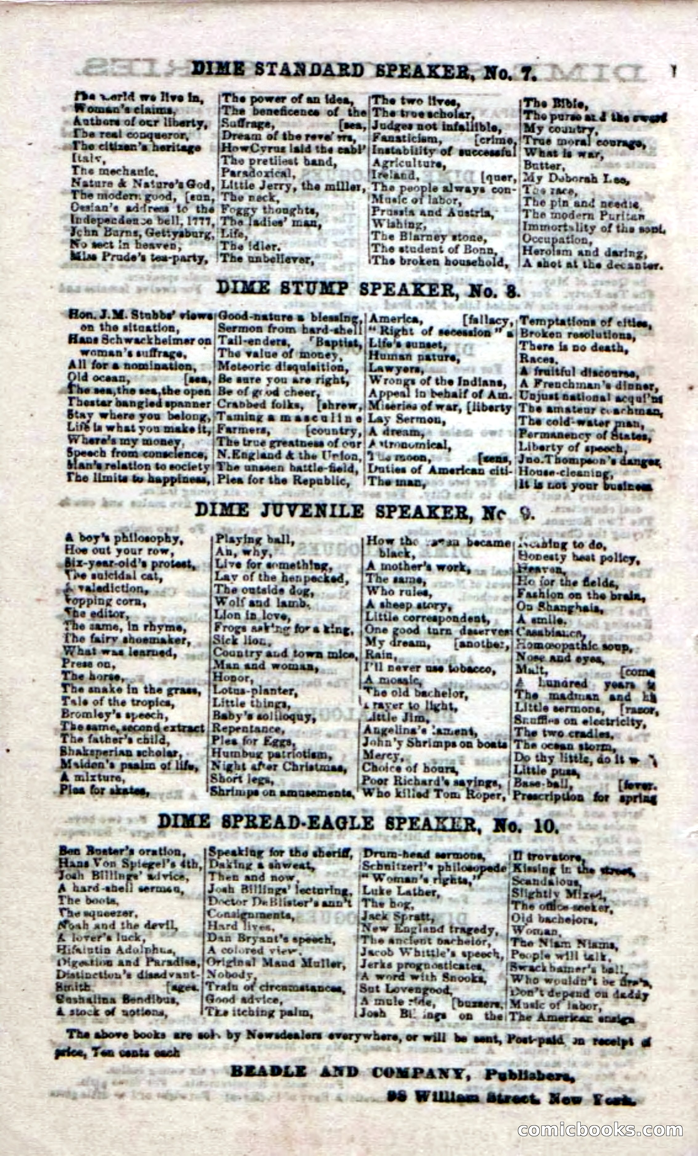 Beadle's Dime Novels No. 60 — page 98 of 100