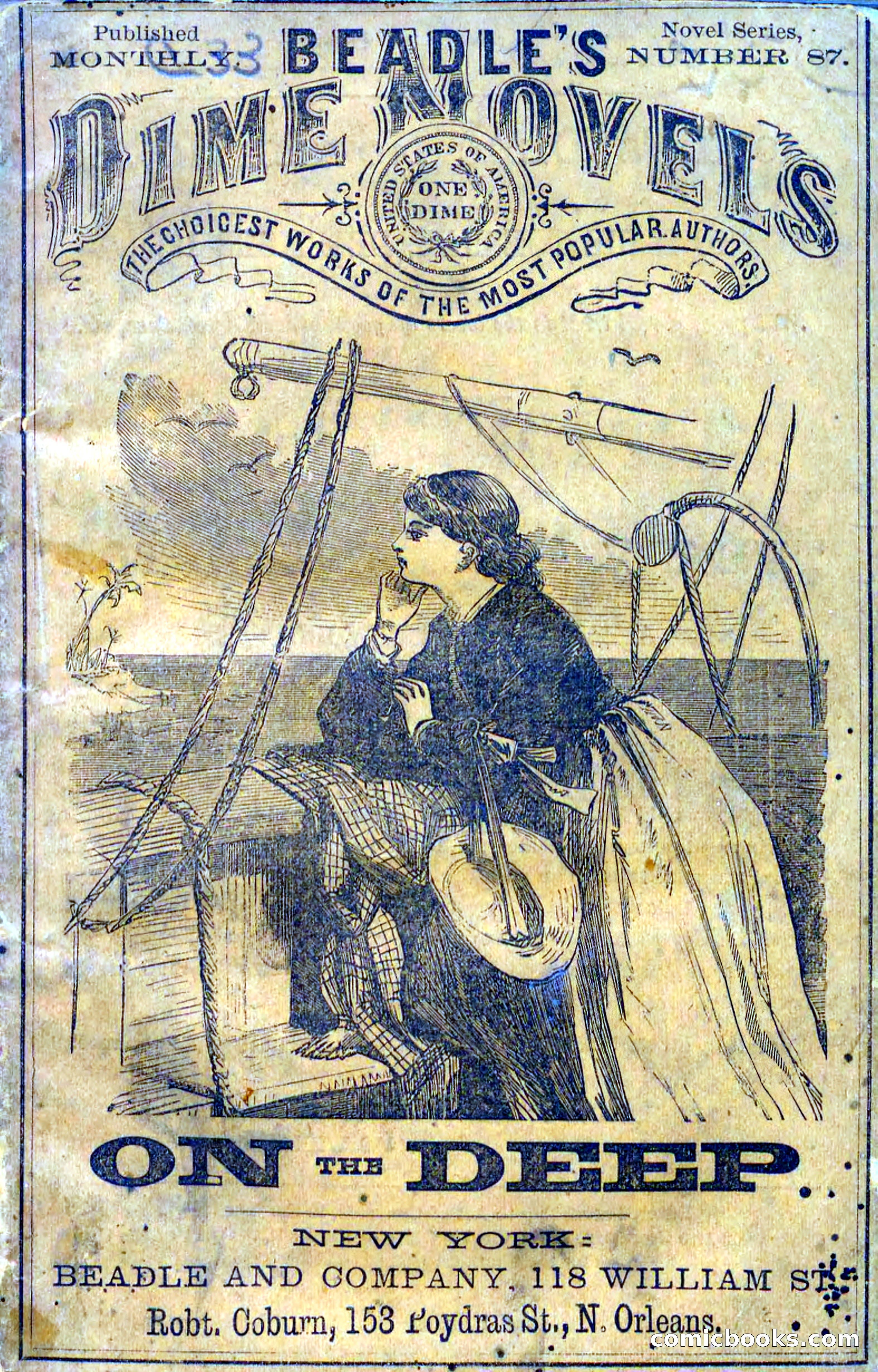 Beadle's Dime Novels No. 87: On the Deep — page 1 of 116