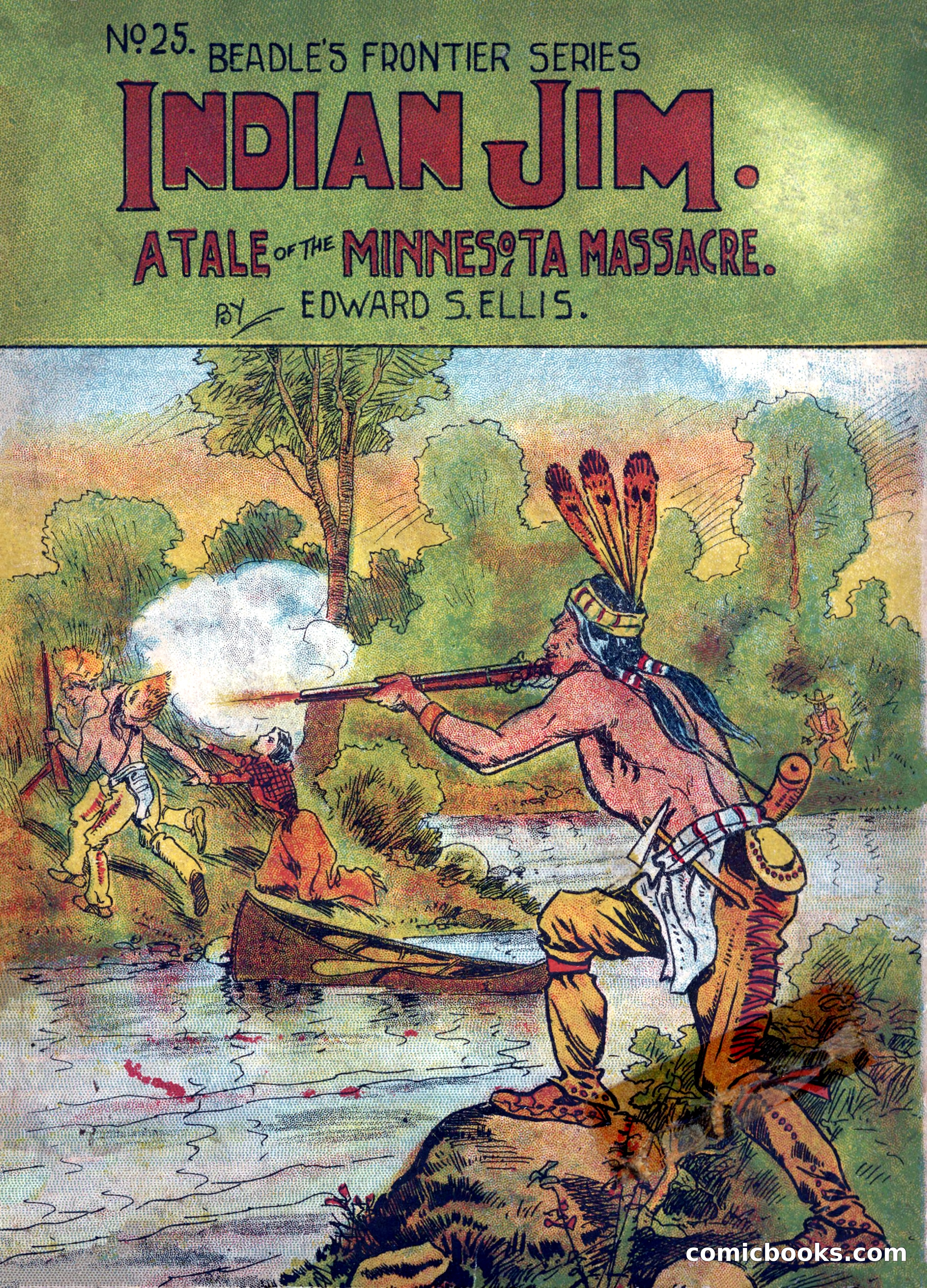 Beadle's Frontier Series #25: Indian Jim—A Tale of the Minnesota Massacre — page 1 of 100