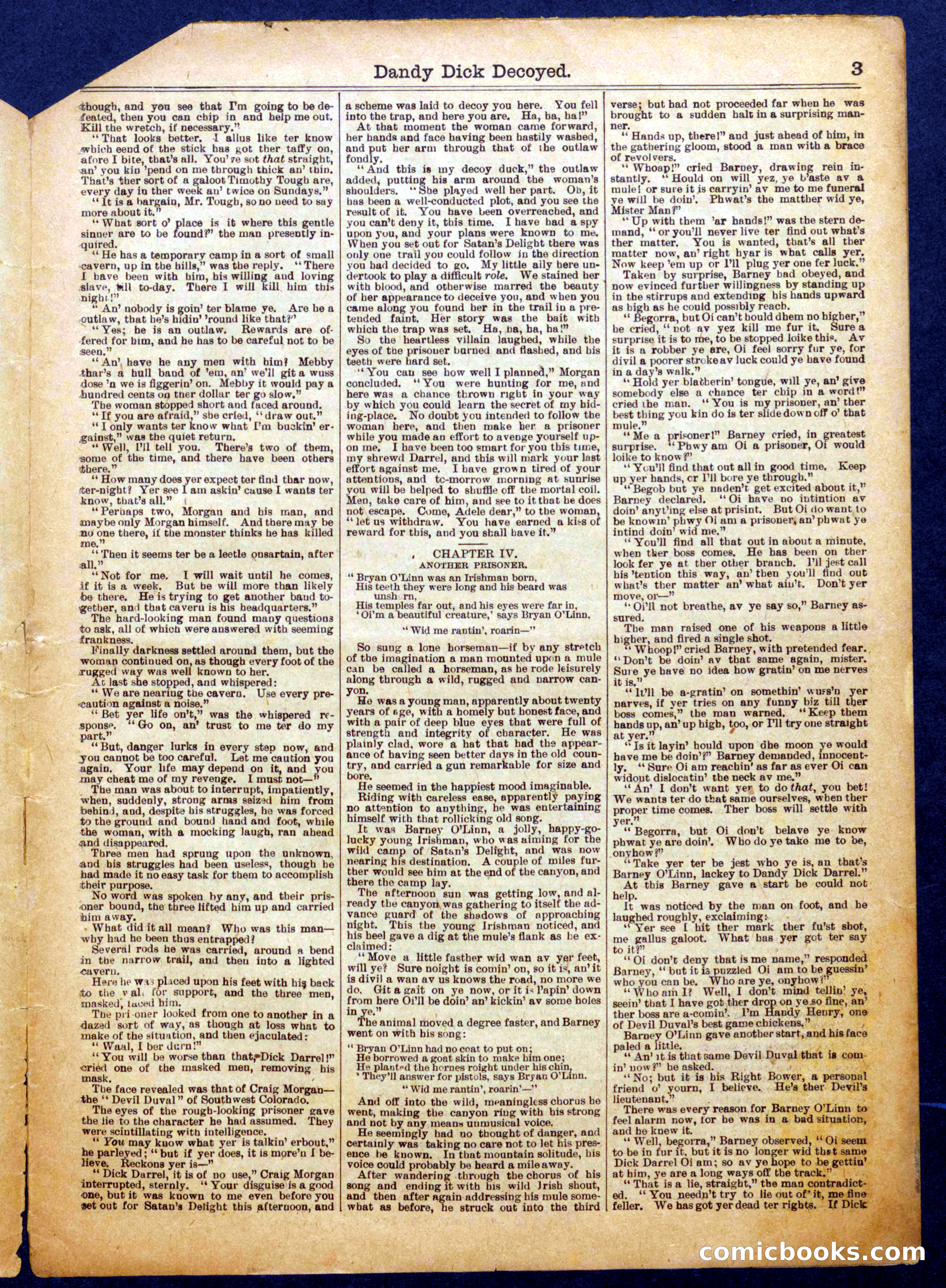 Beadle's Half Dime Library No. 1064 — page 3 of 16