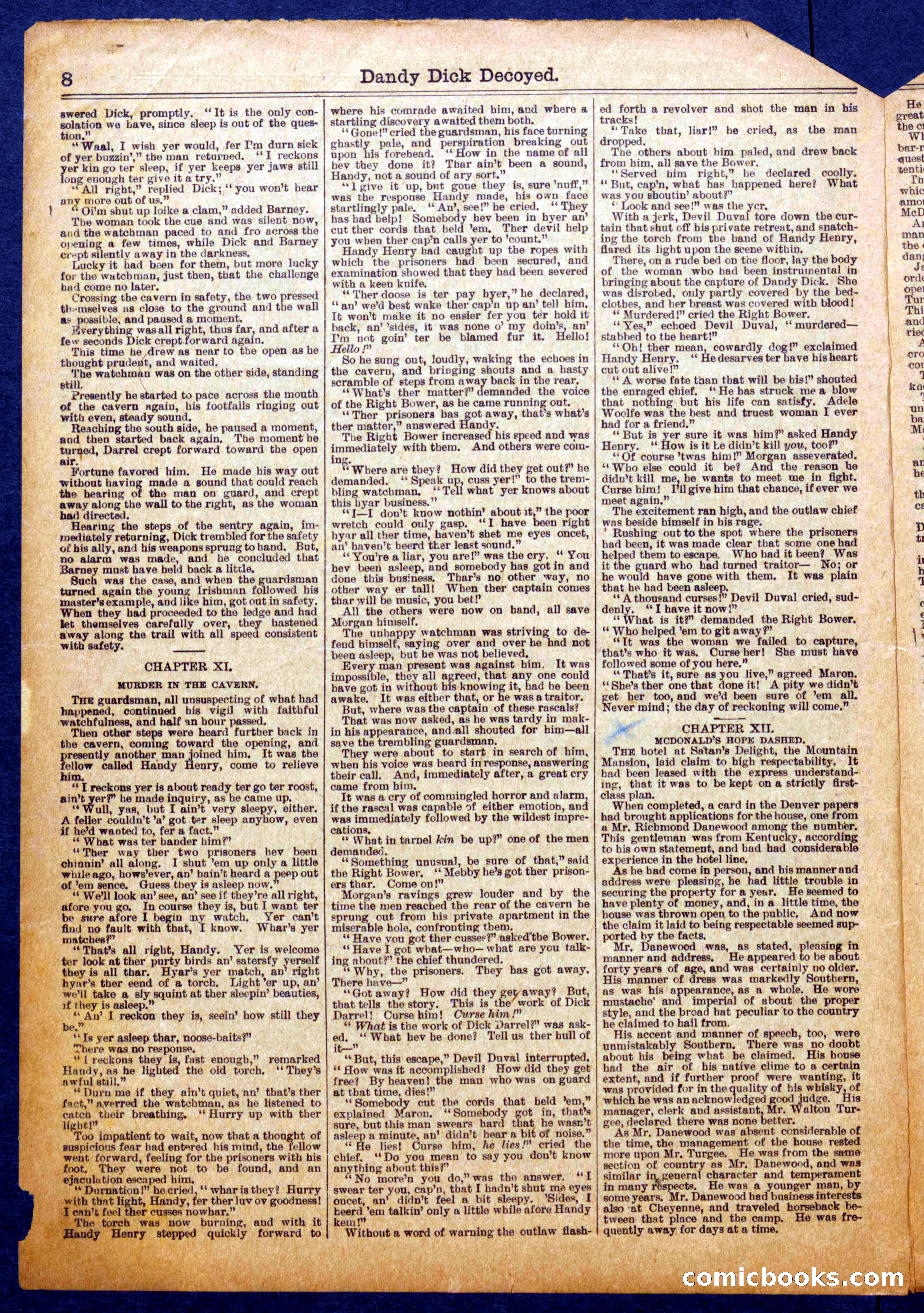 Beadle's Half Dime Library No. 1064 — page 8 of 16