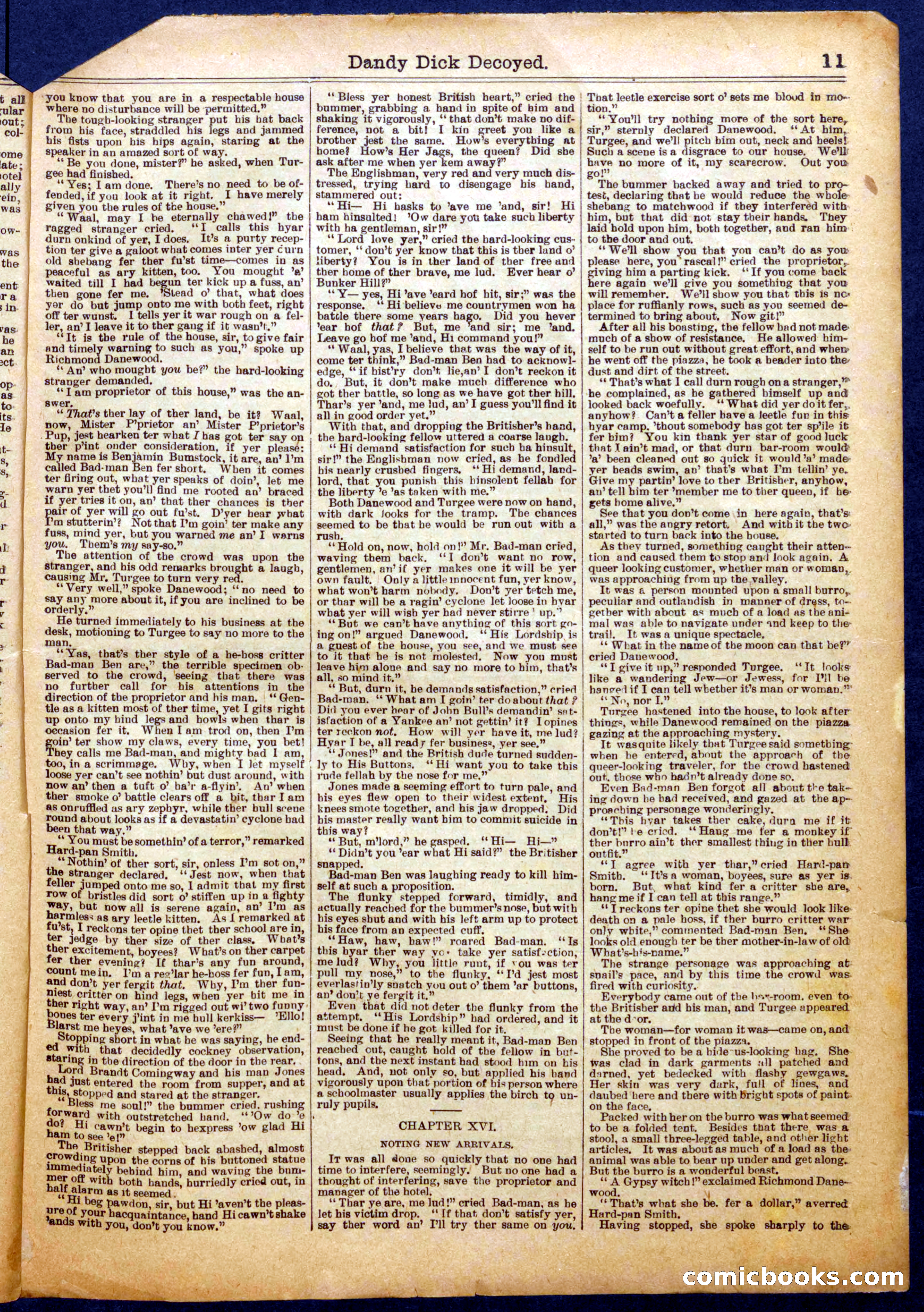 Beadle's Half Dime Library No. 1064 — page 11 of 16