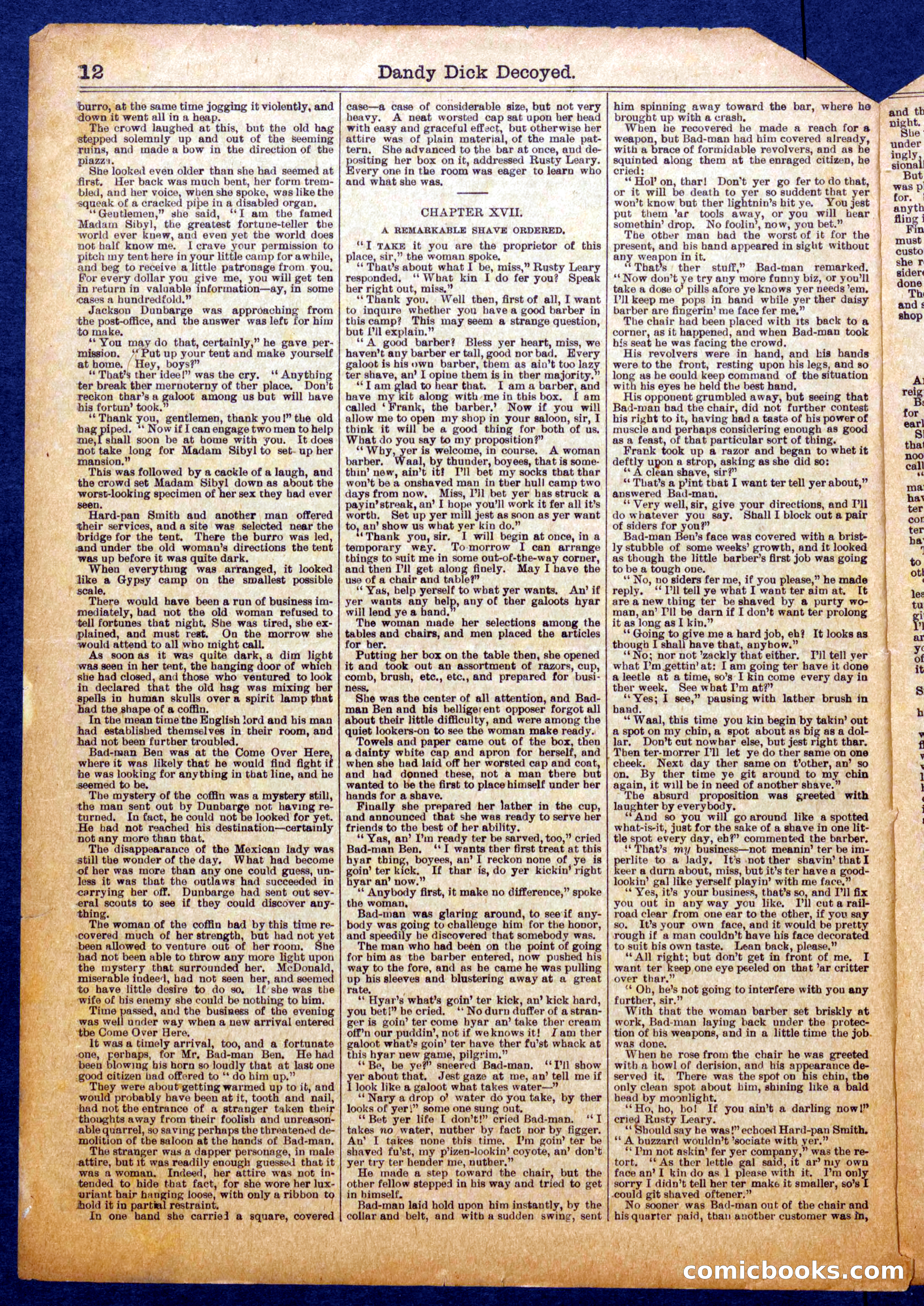 Beadle's Half Dime Library No. 1064 — page 12 of 16