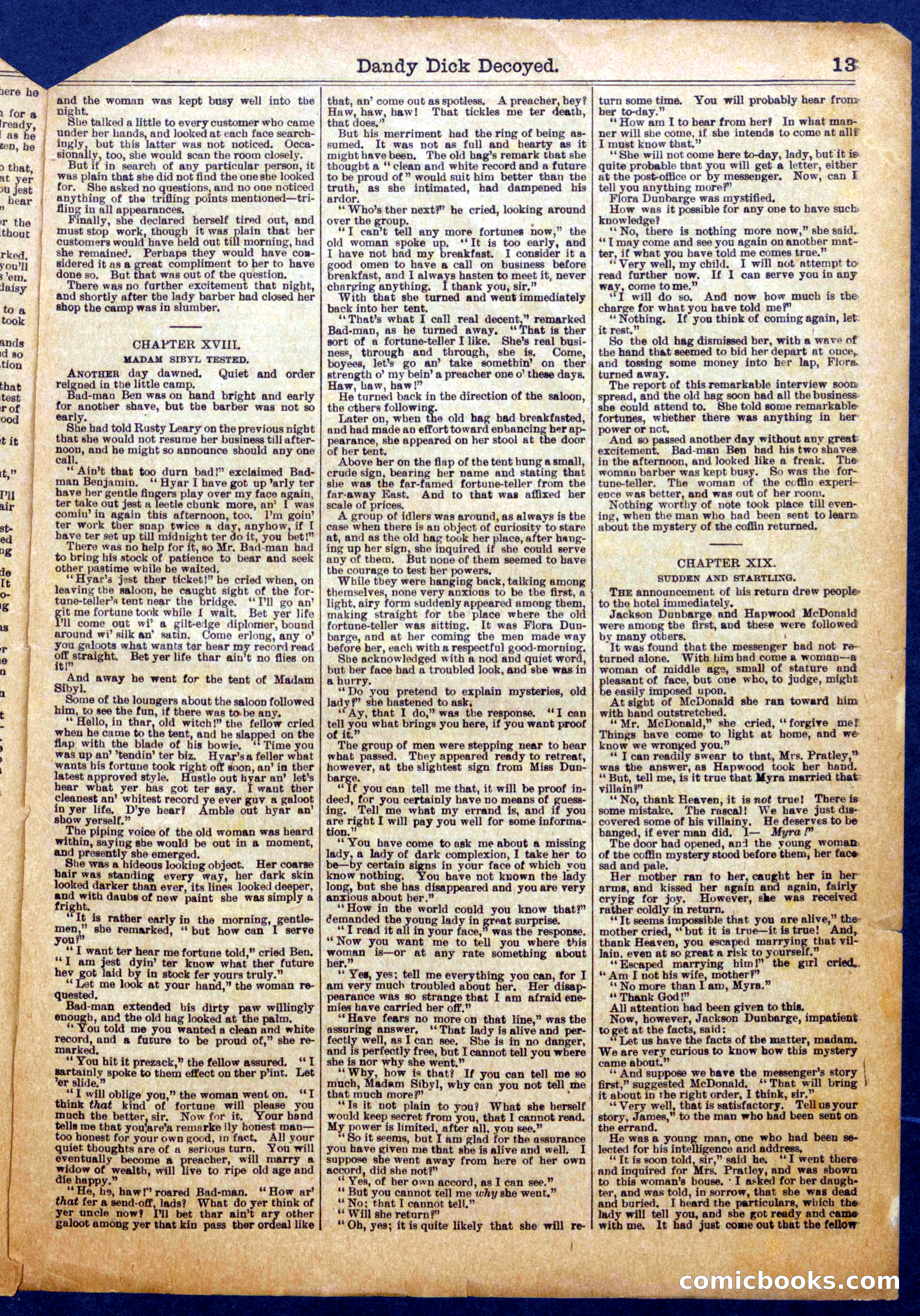 Beadle's Half Dime Library No. 1064 — page 13 of 16