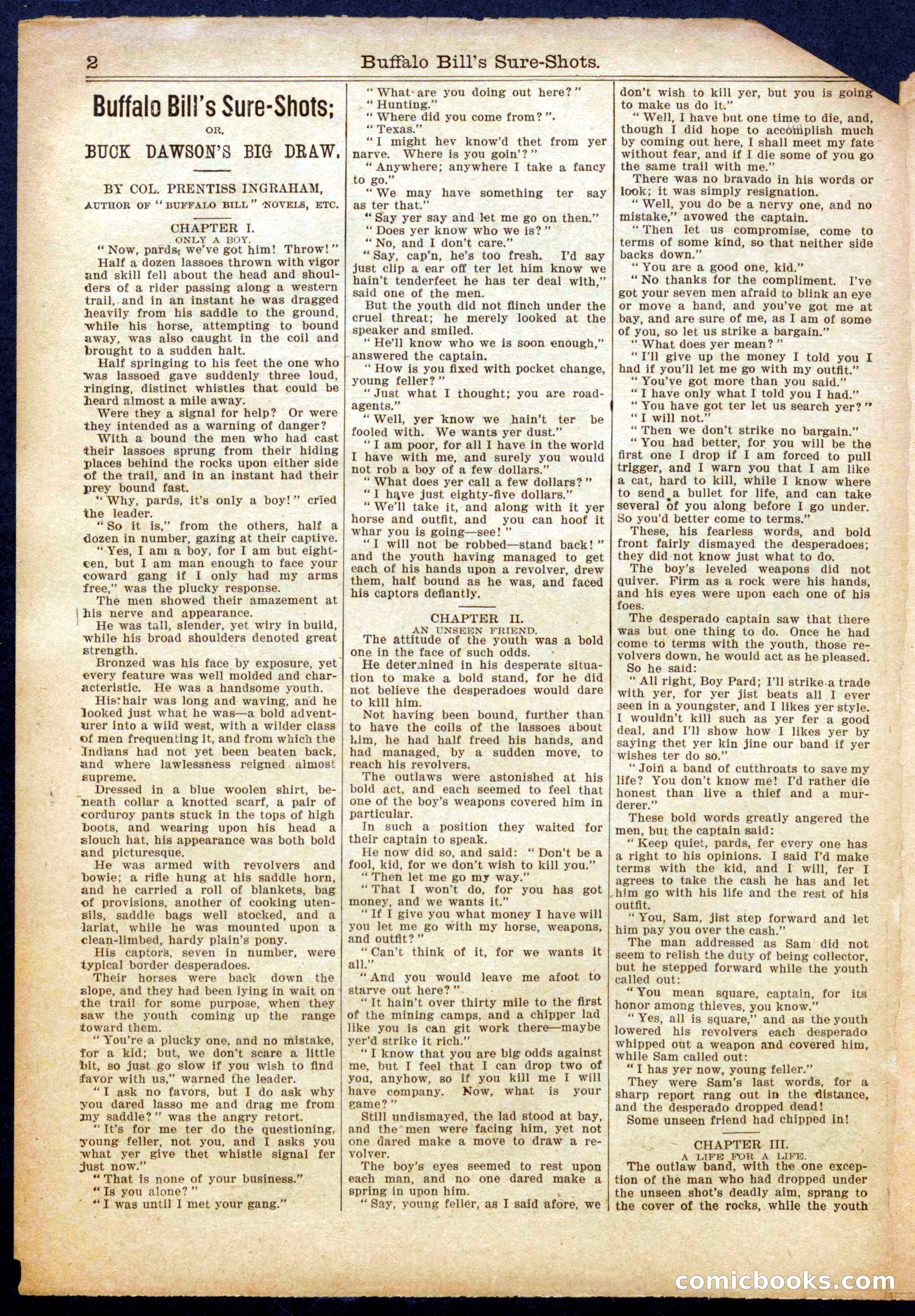 Beadle's Half Dime Library No. 1007 — page 2 of 16