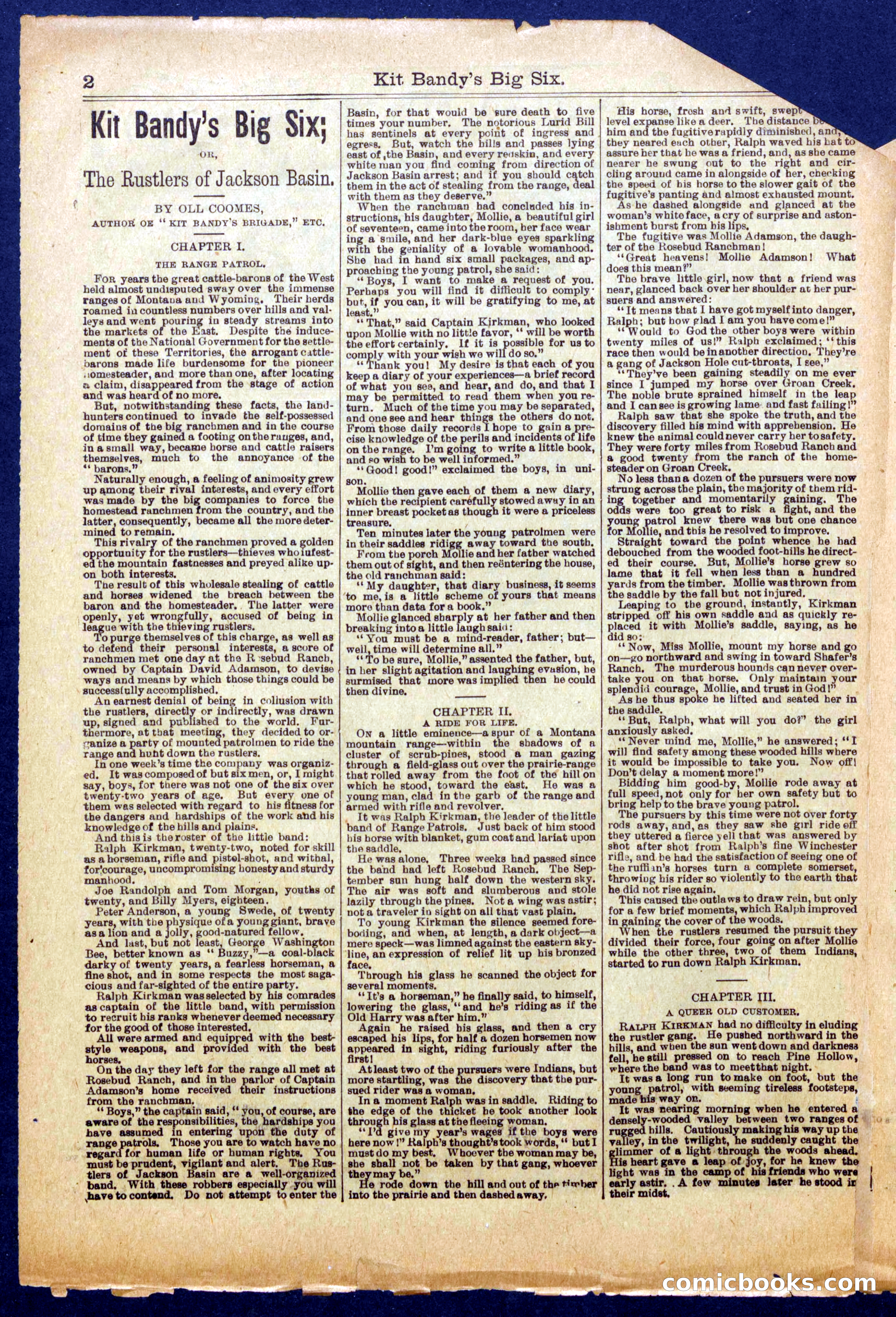 Beadle's Half Dime Library No. 1010 — page 2 of 16