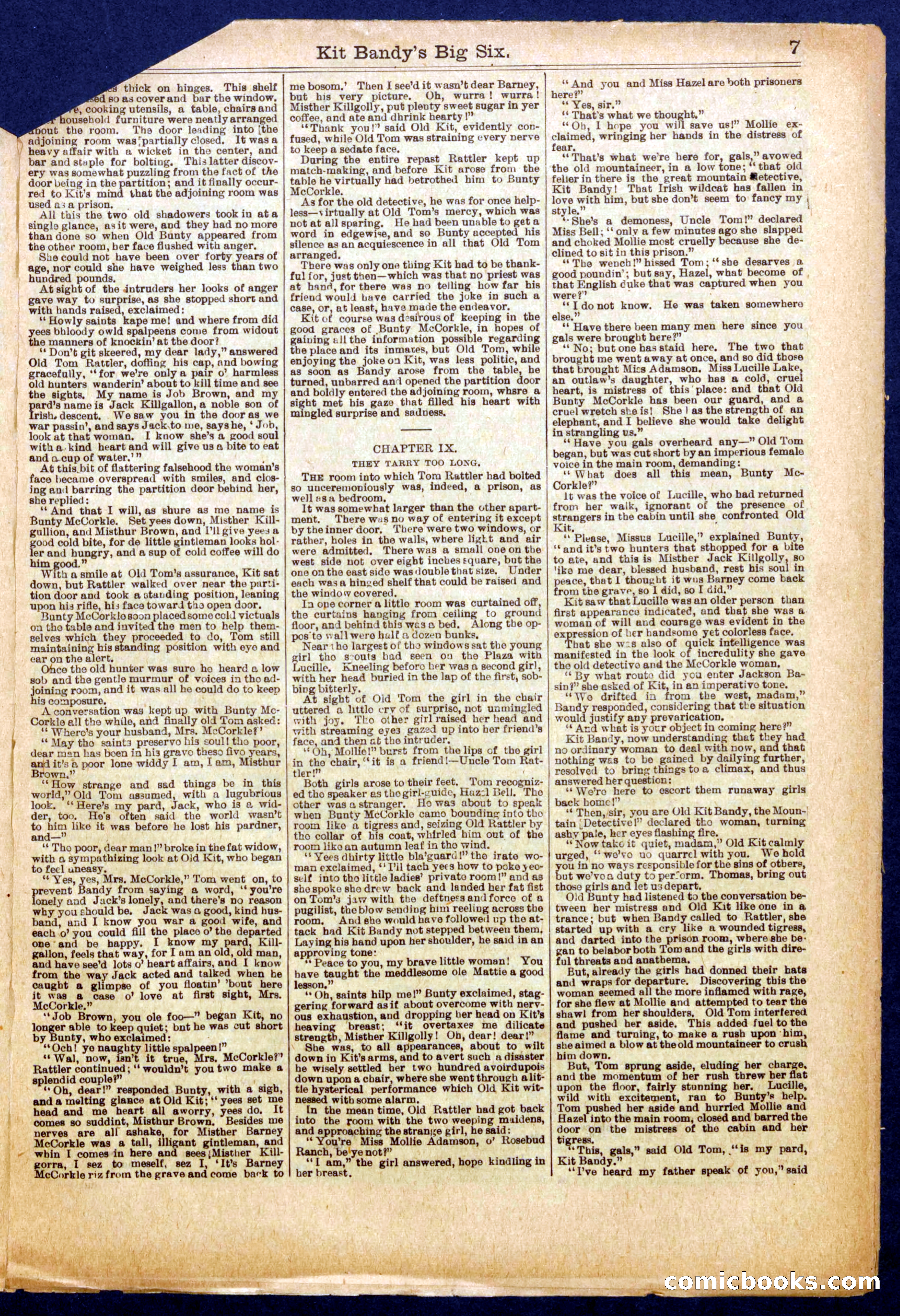 Beadle's Half Dime Library No. 1010 — page 7 of 16