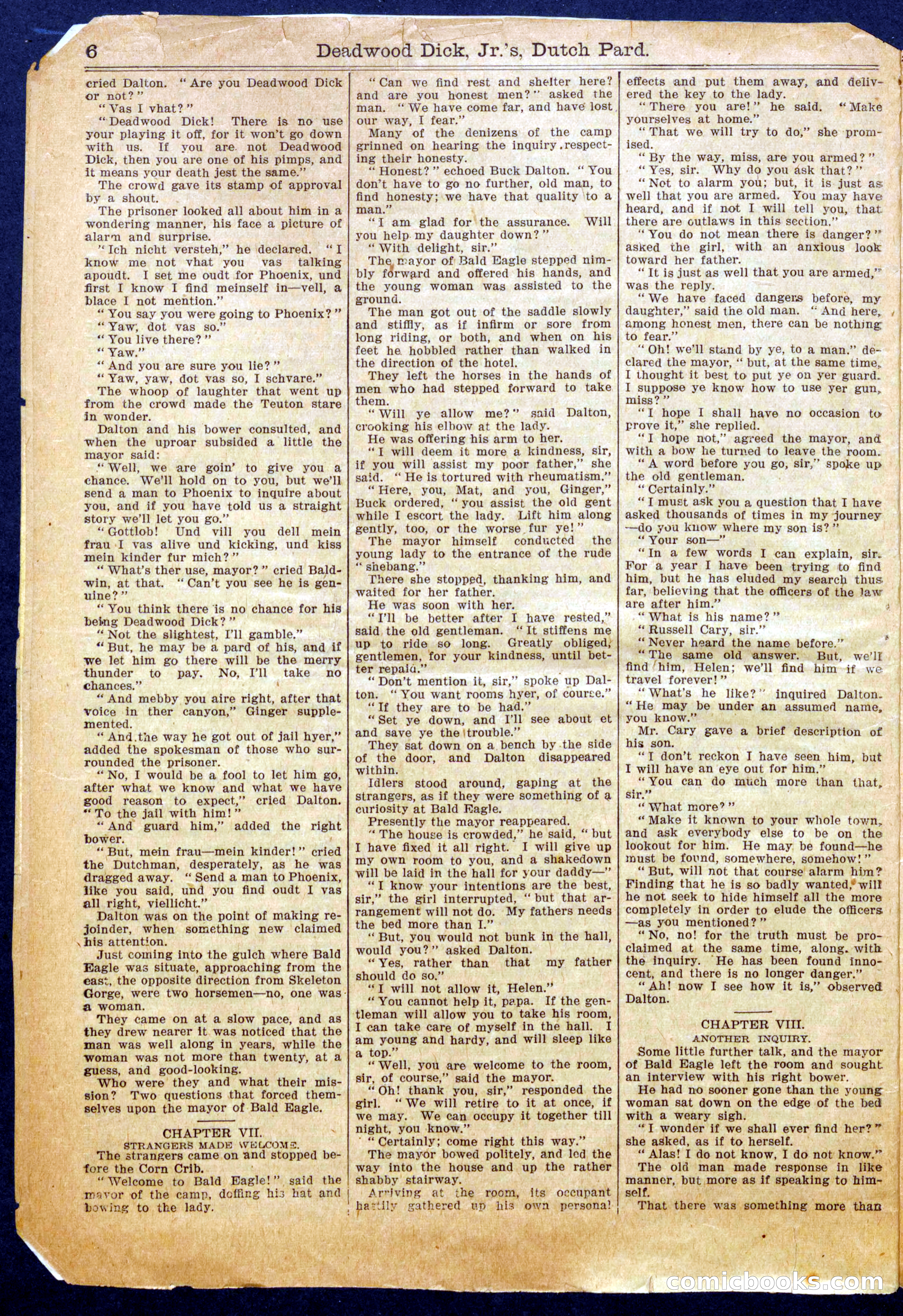 Beadle's Half Dime Library No. 1011 — page 6 of 16