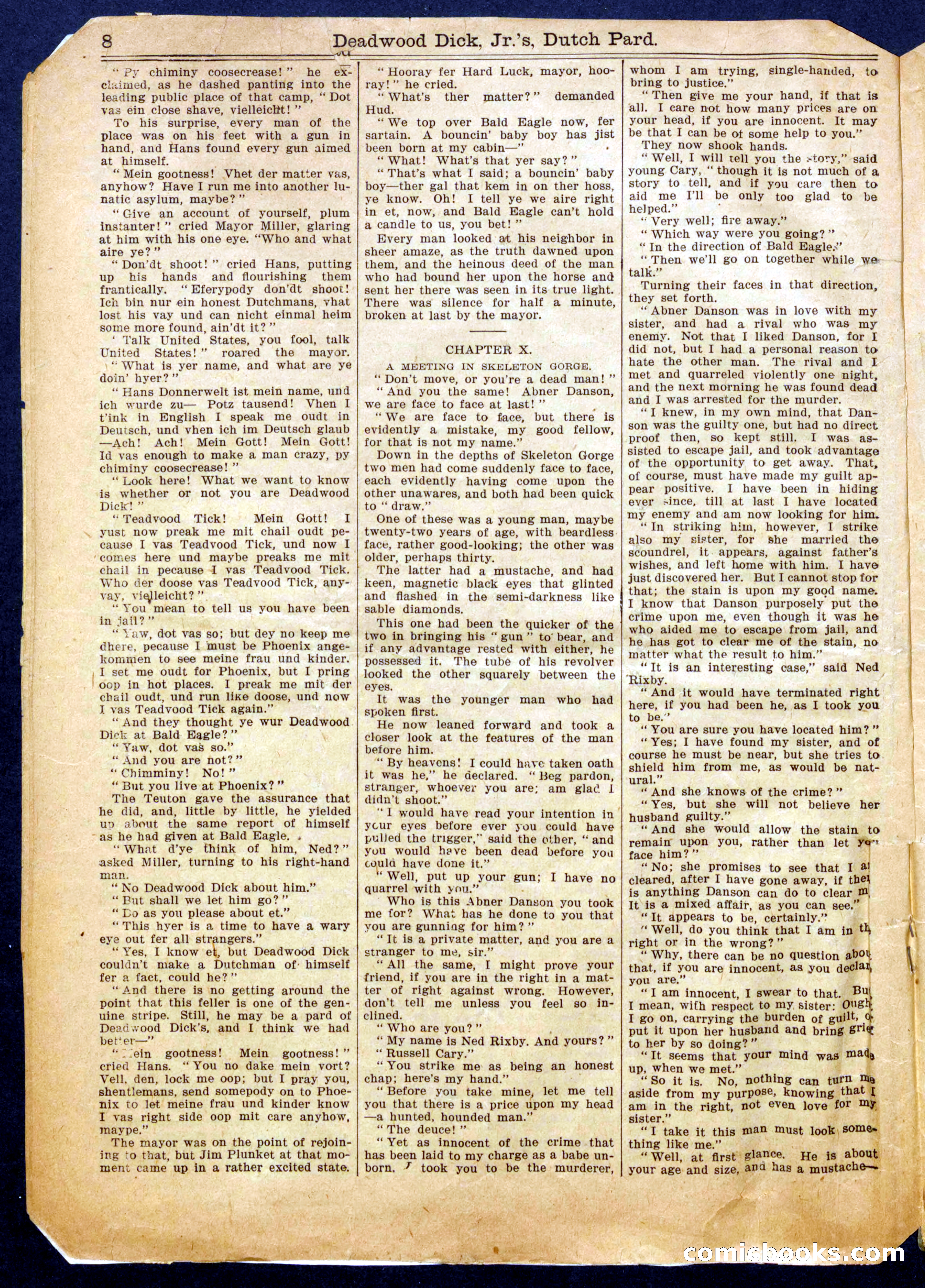 Beadle's Half Dime Library No. 1011 — page 8 of 16