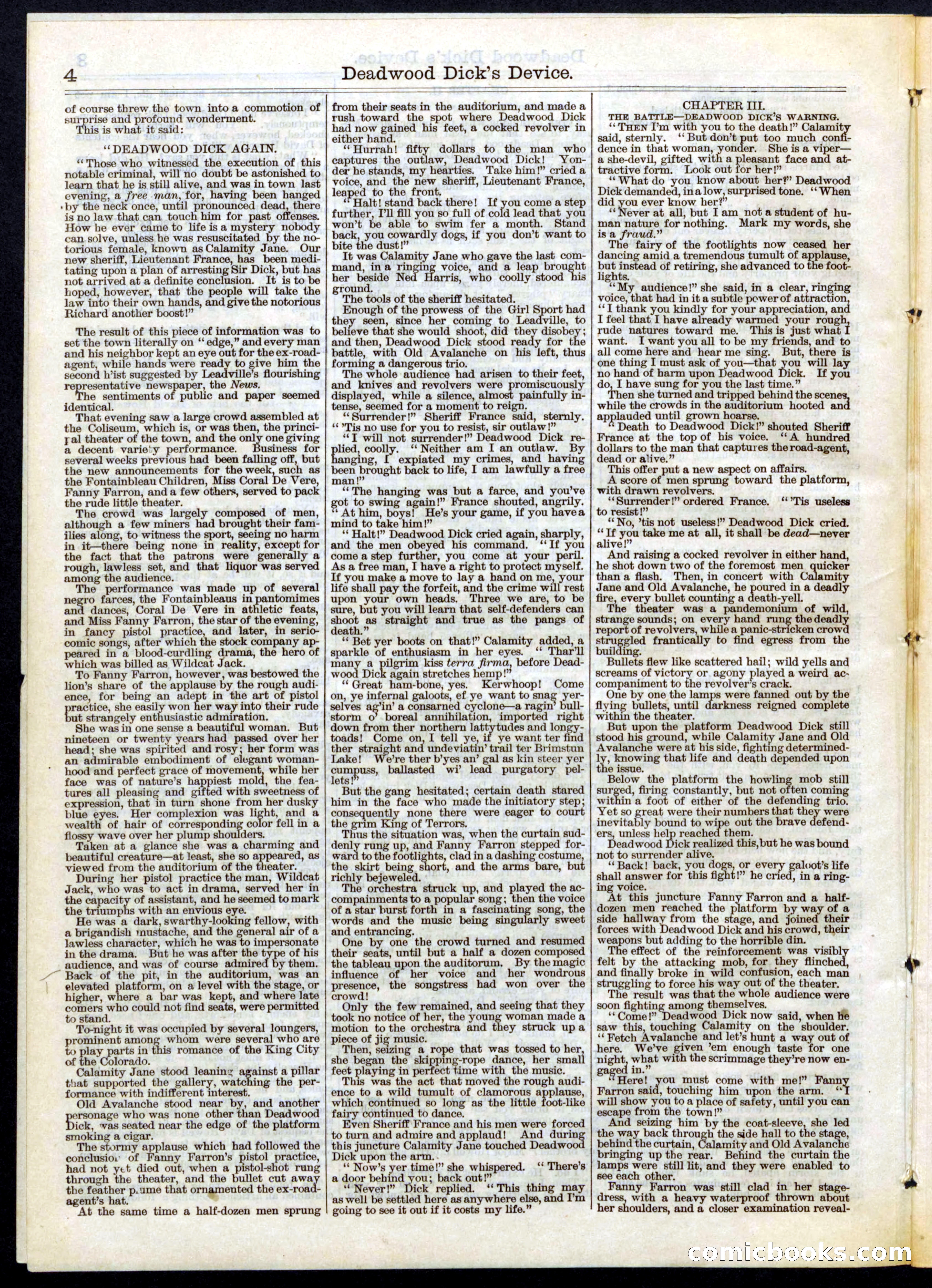 Beadle's Half Dime Library, No. 104 — page 4 of 16