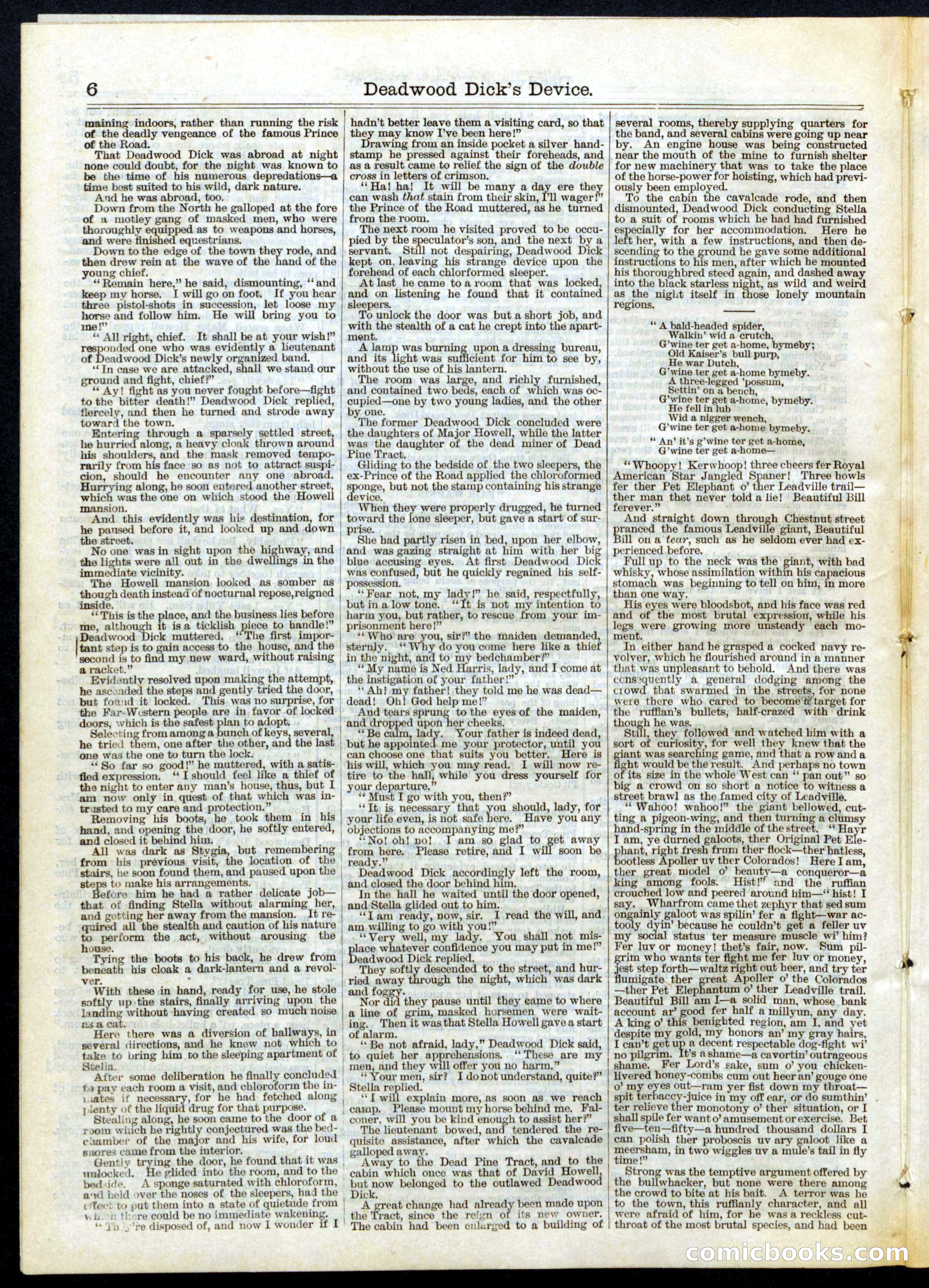 Beadle's Half Dime Library, No. 104 — page 6 of 16