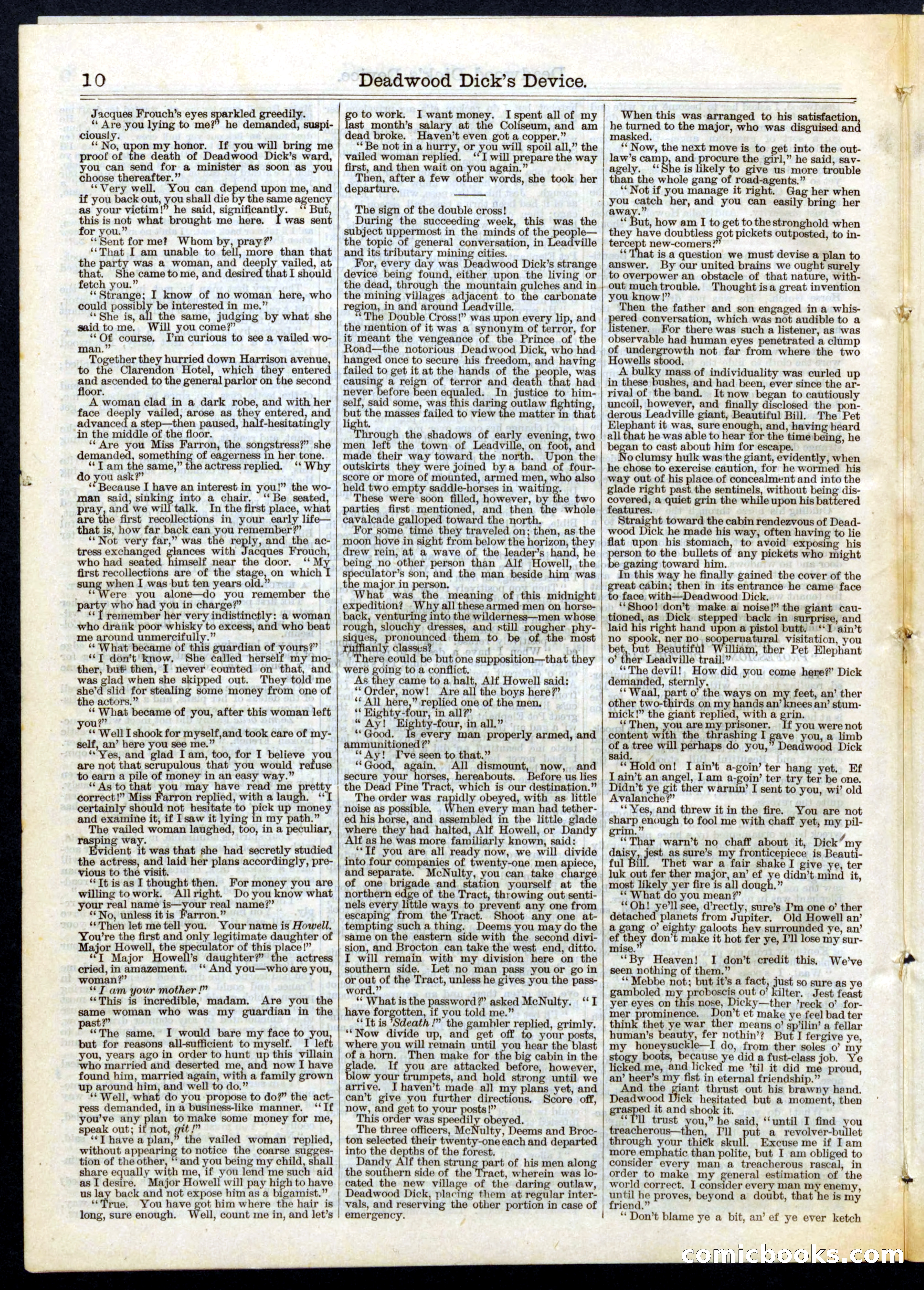 Beadle's Half Dime Library, No. 104 — page 10 of 16