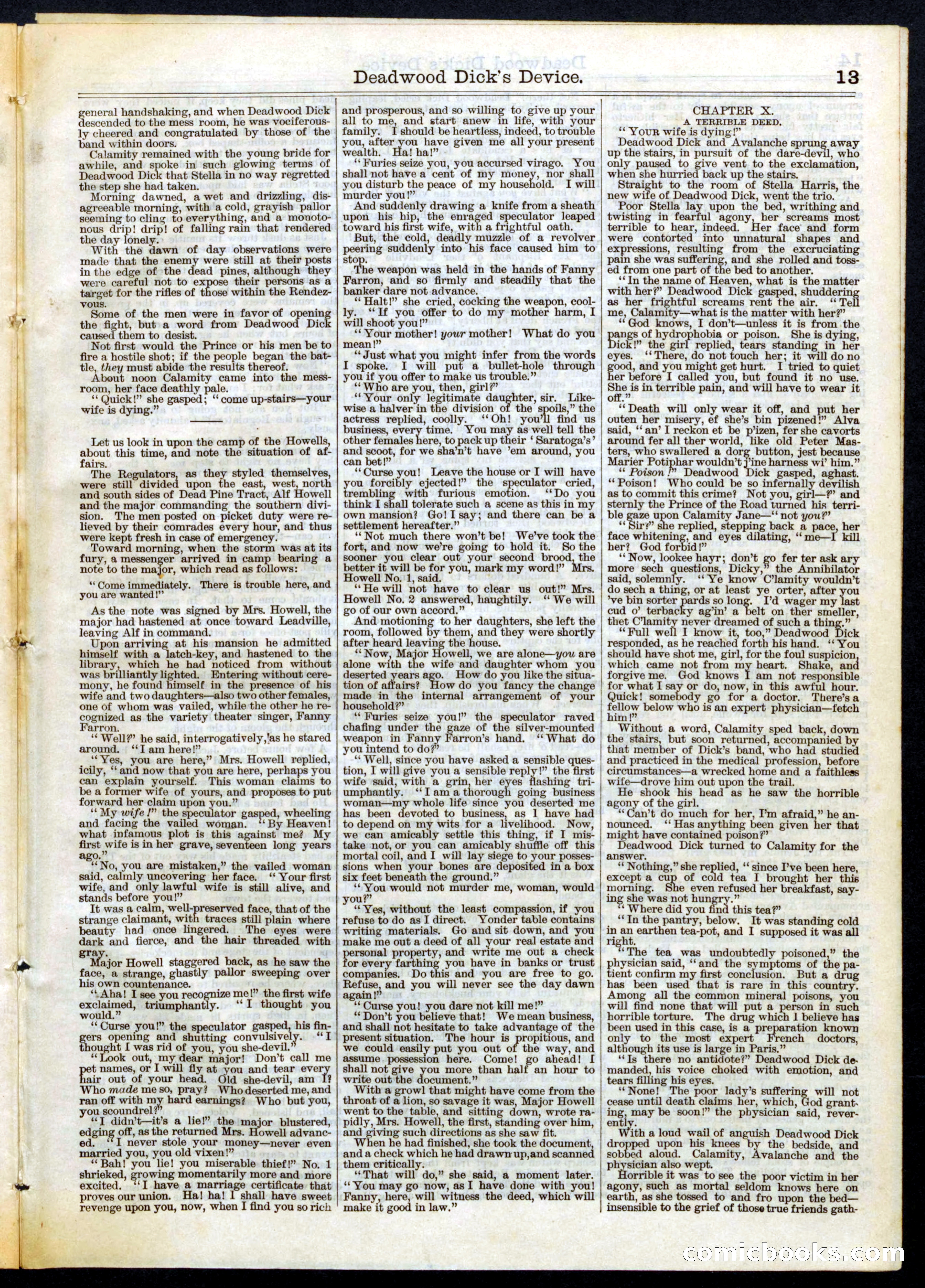 Beadle's Half Dime Library, No. 104 — page 13 of 16