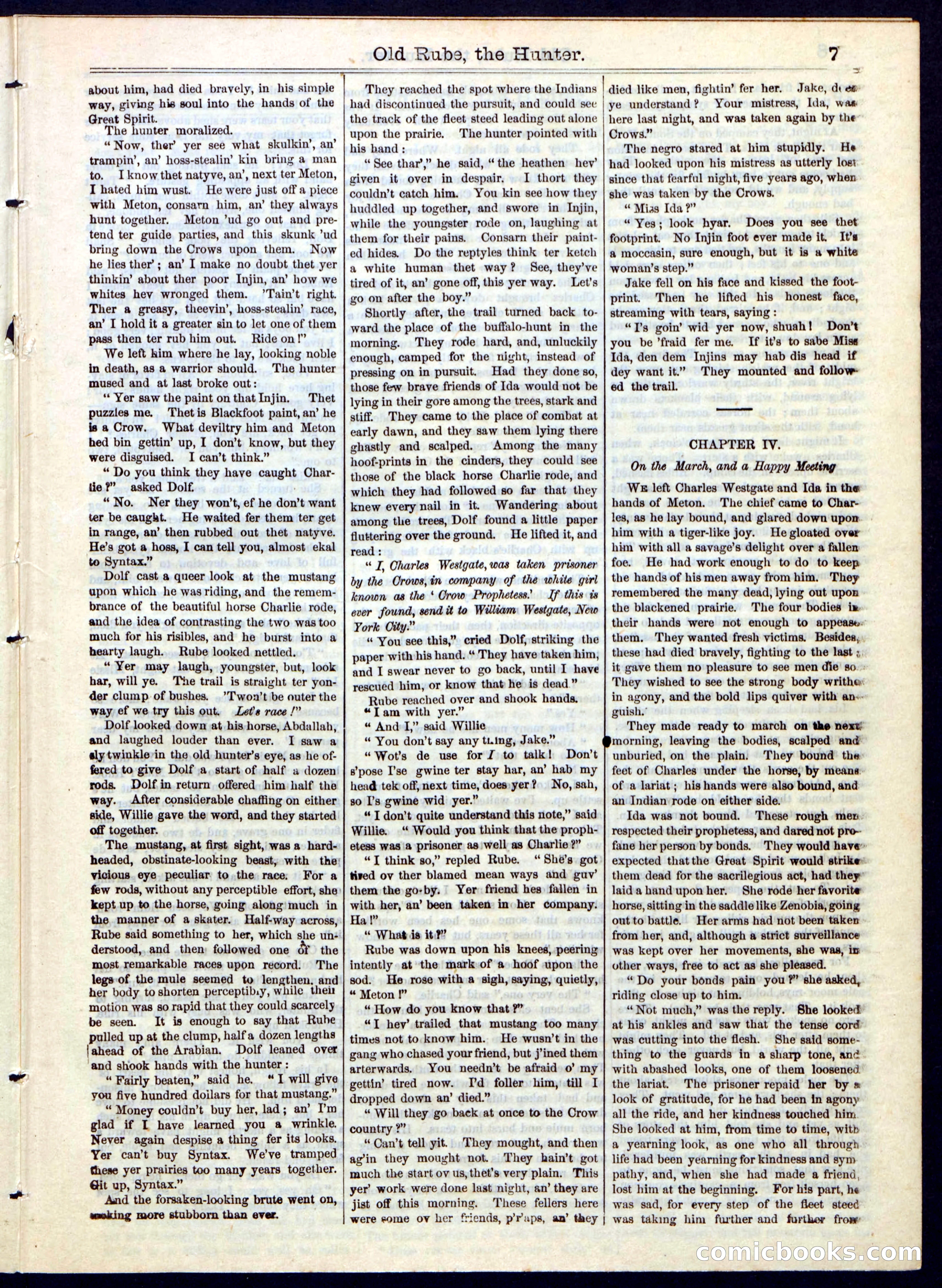 Beadle's Half Dime Library No. 105 — page 7 of 24