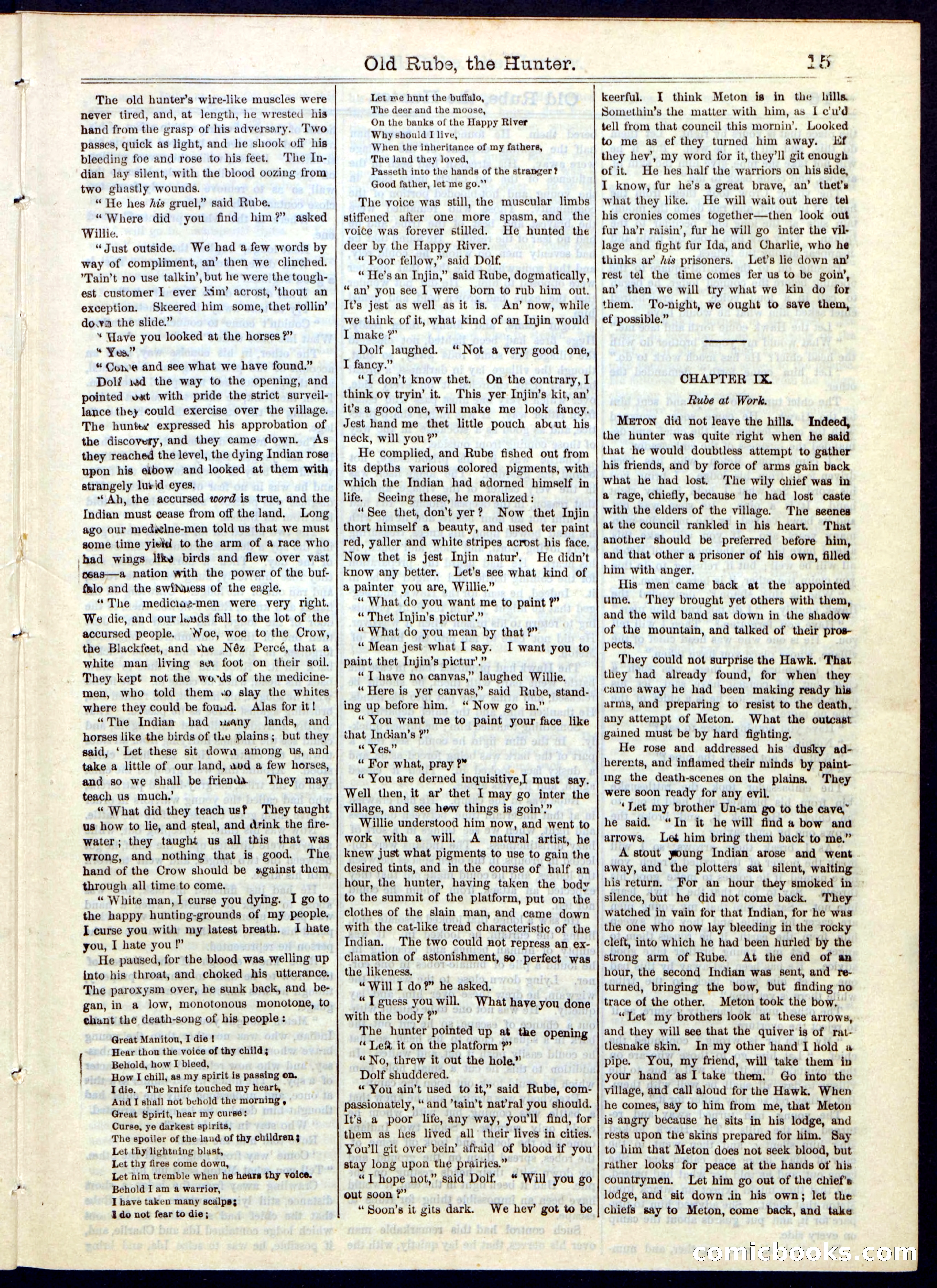 Beadle's Half Dime Library No. 105 — page 15 of 24