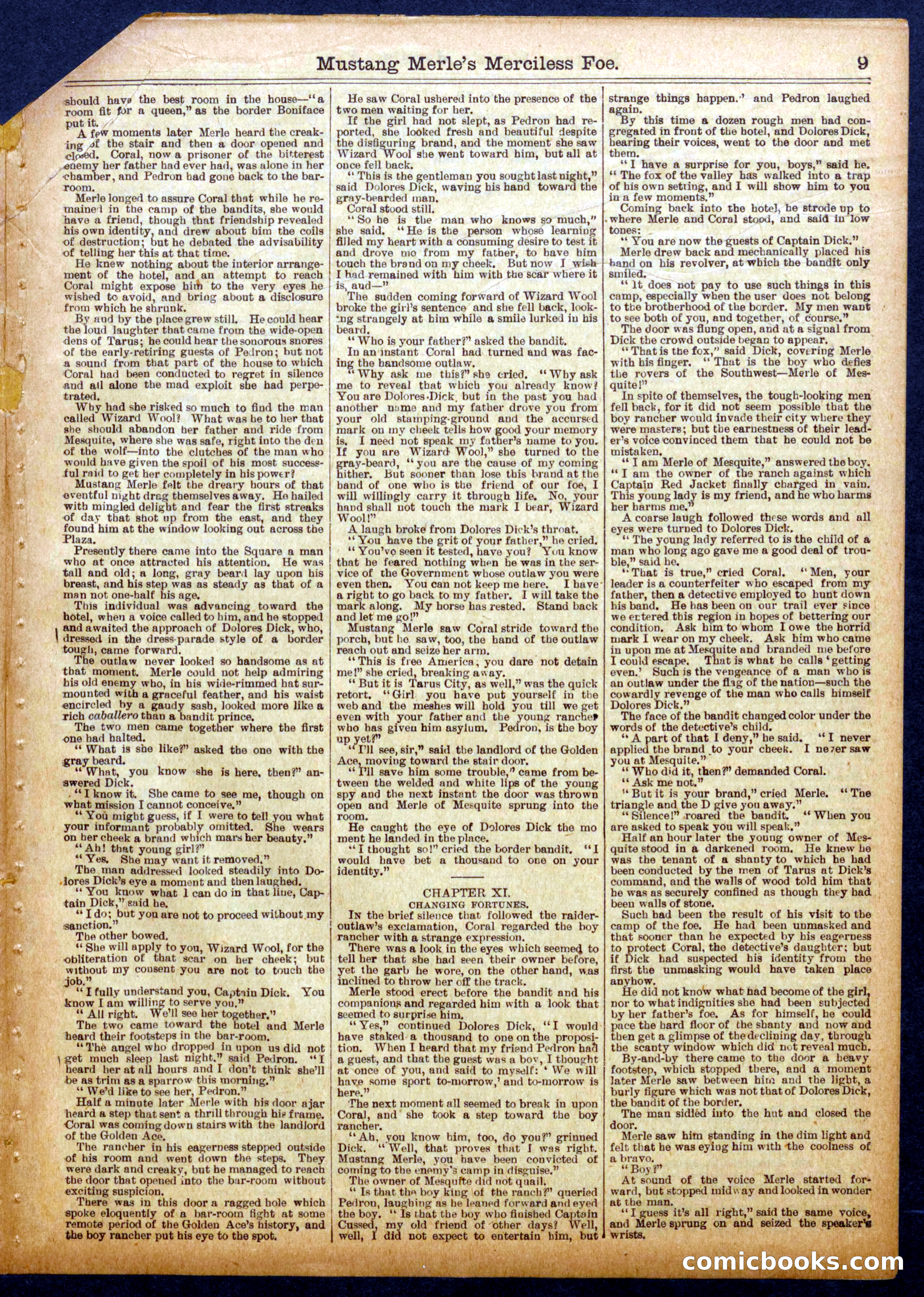 Beadle's Half Dime Library No. 1054 — page 9 of 16
