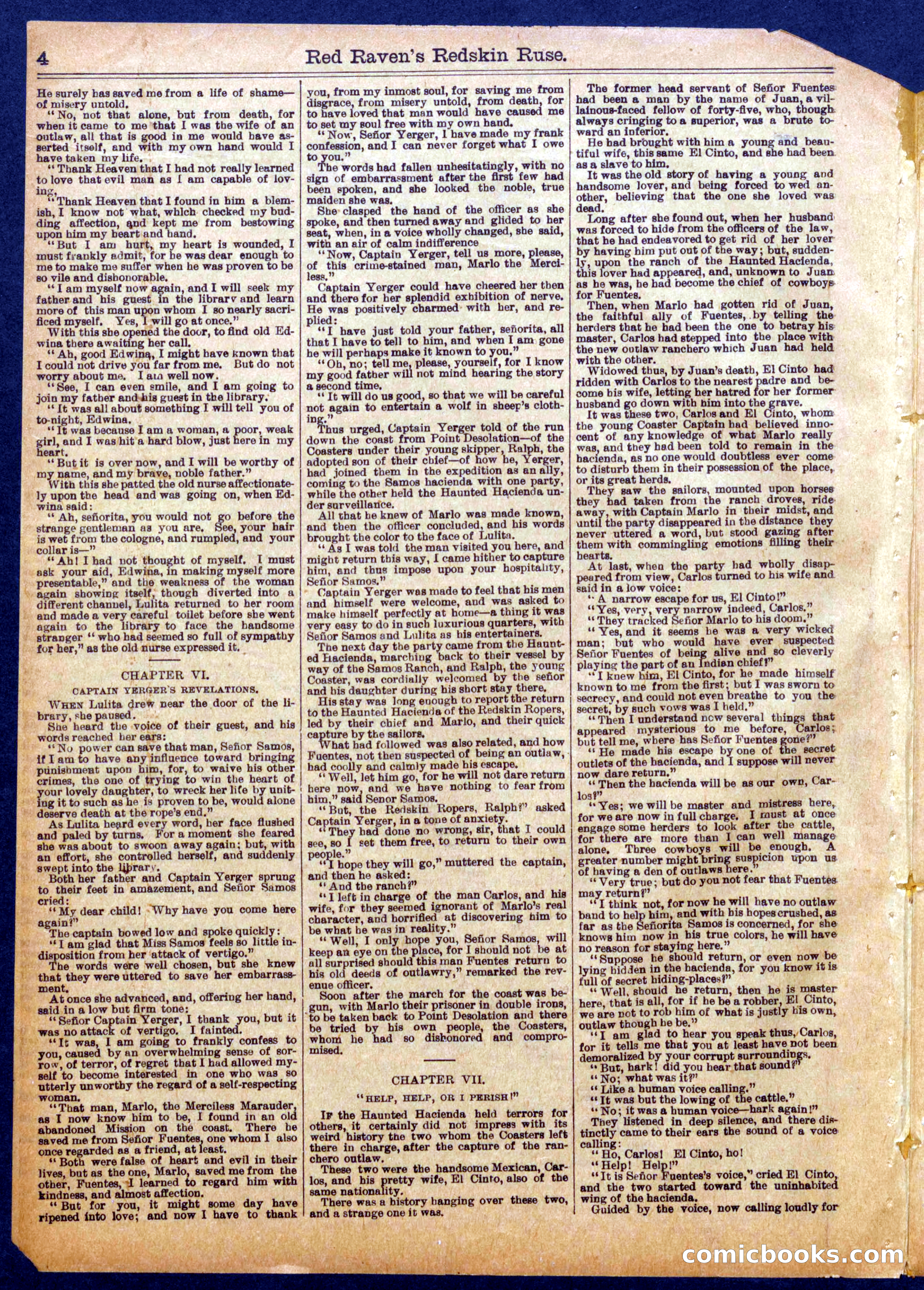 Beadle's Half Dime Library No. 1055 — page 4 of 16
