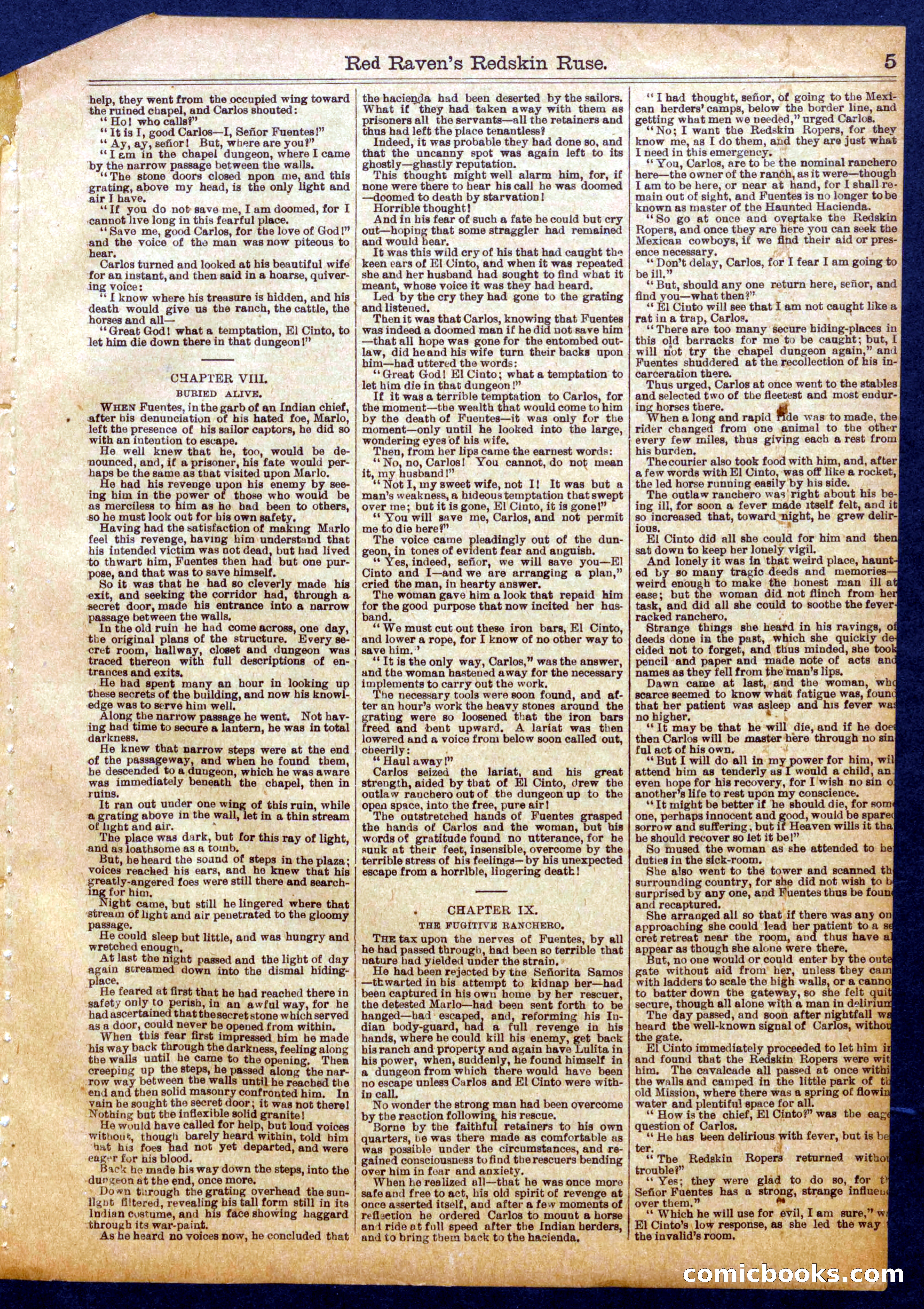 Beadle's Half Dime Library No. 1055 — page 5 of 16