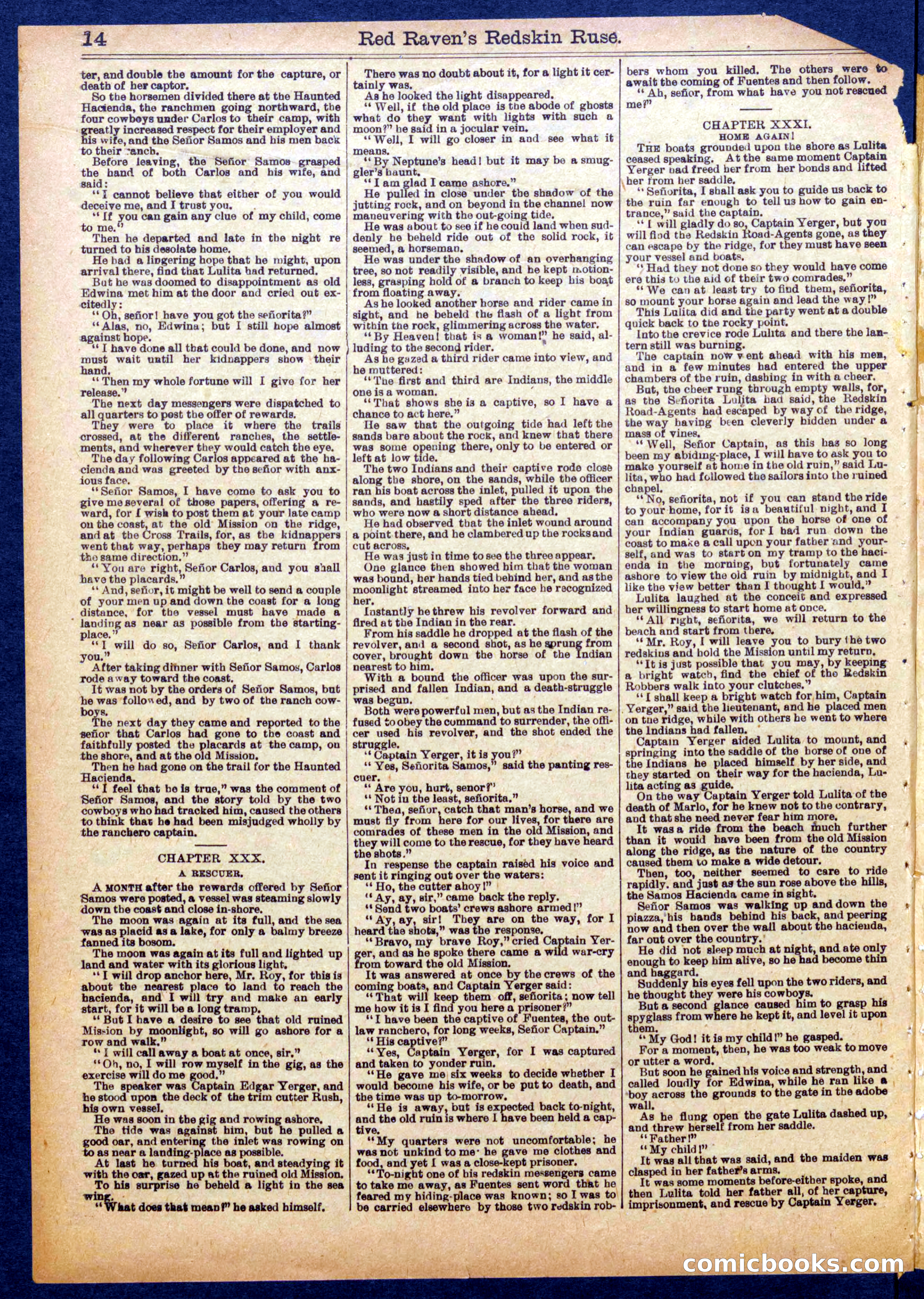 Beadle's Half Dime Library No. 1055 — page 14 of 16