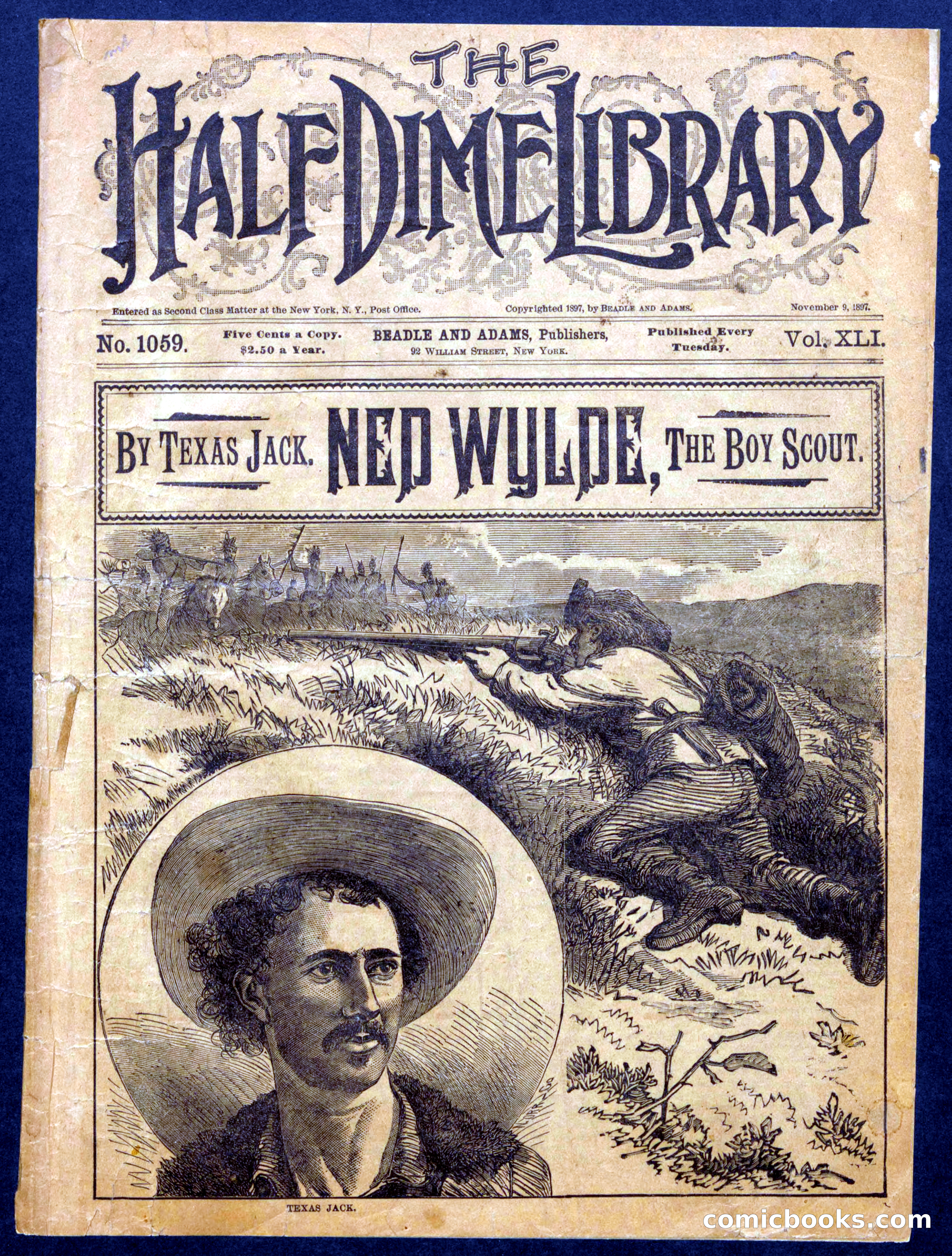 Beadle's Half Dime Library No. 1059 — page 1 of 16