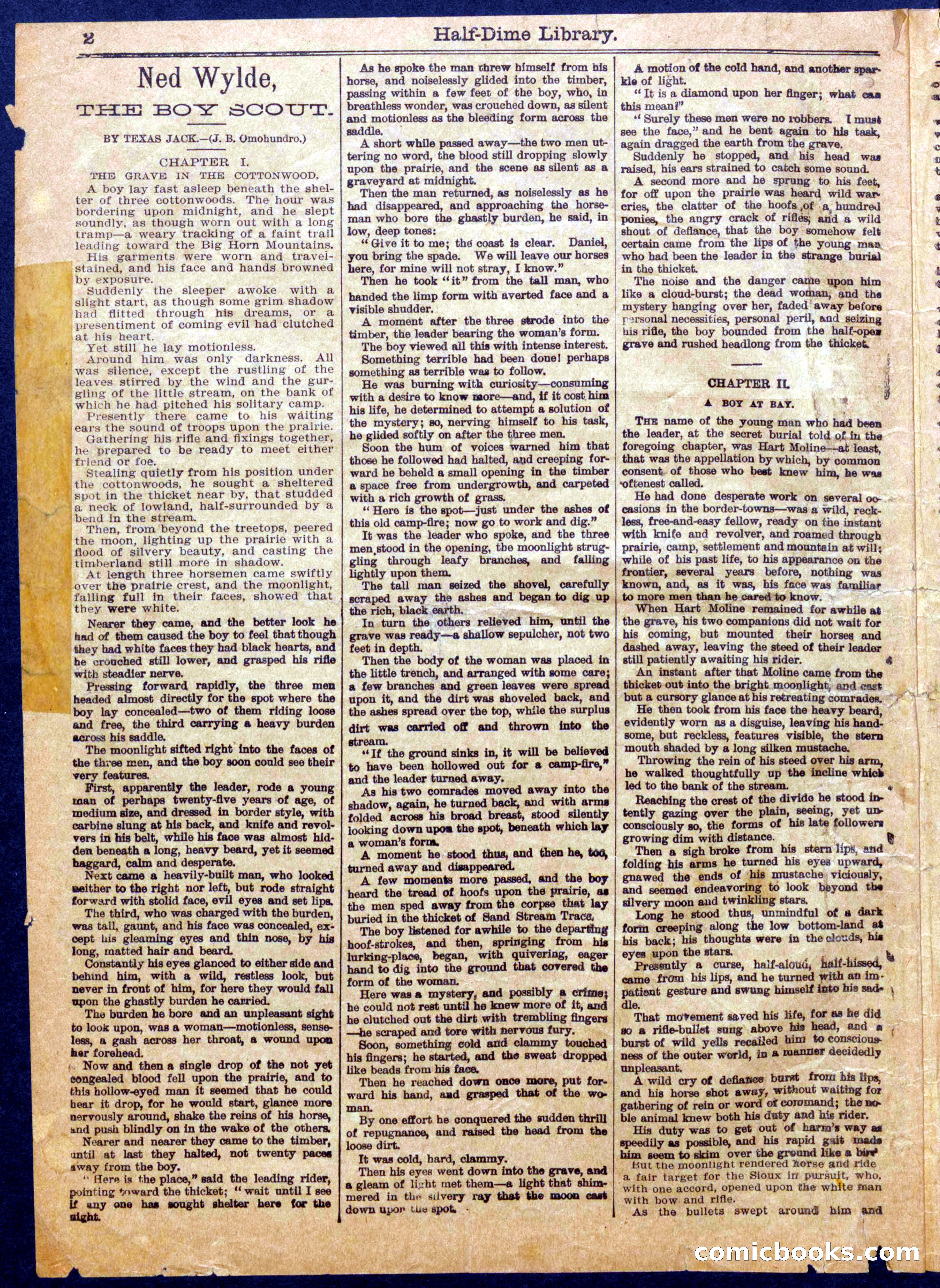 Beadle's Half Dime Library No. 1059 — page 2 of 16