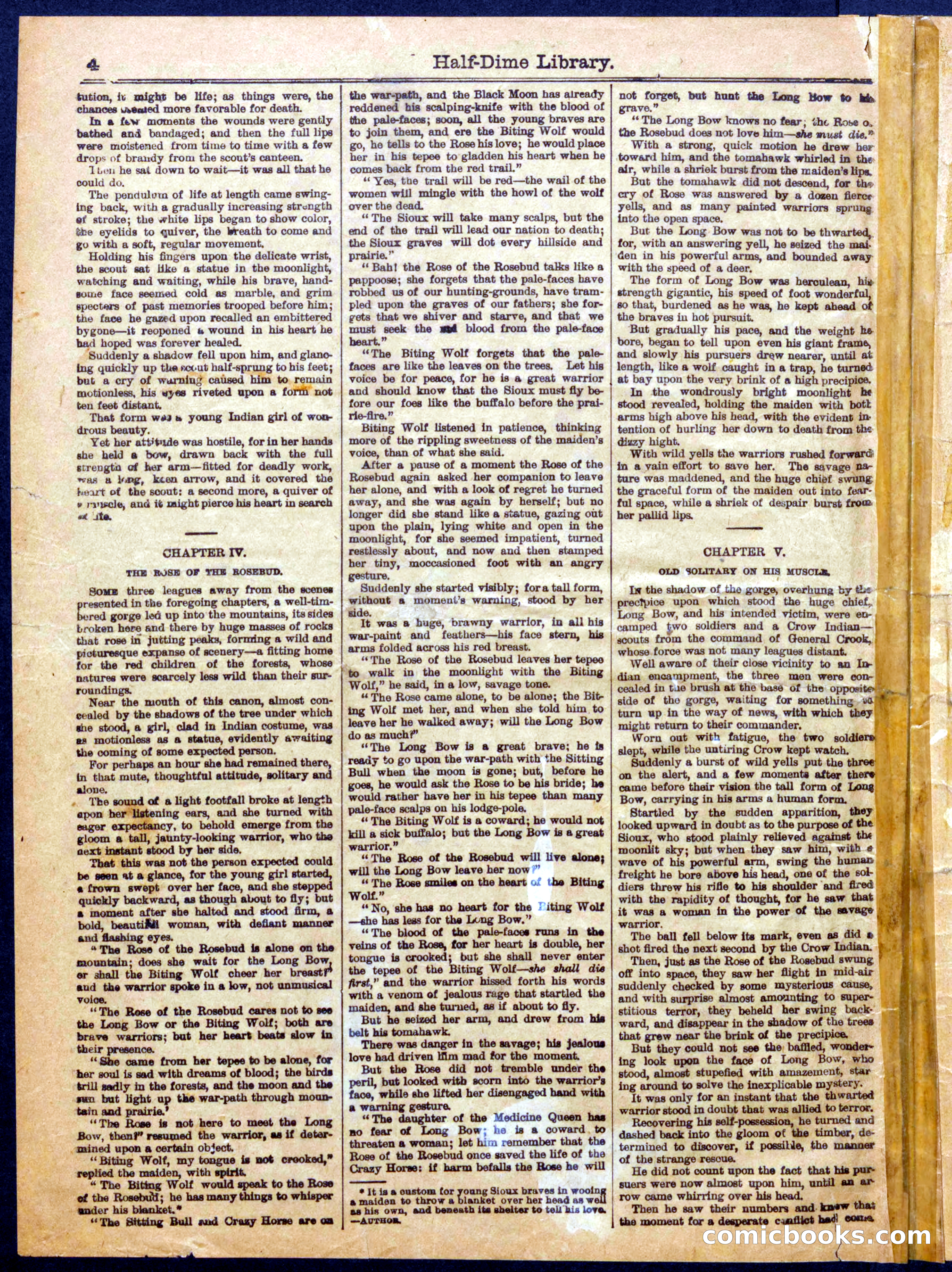 Beadle's Half Dime Library No. 1059 — page 4 of 16