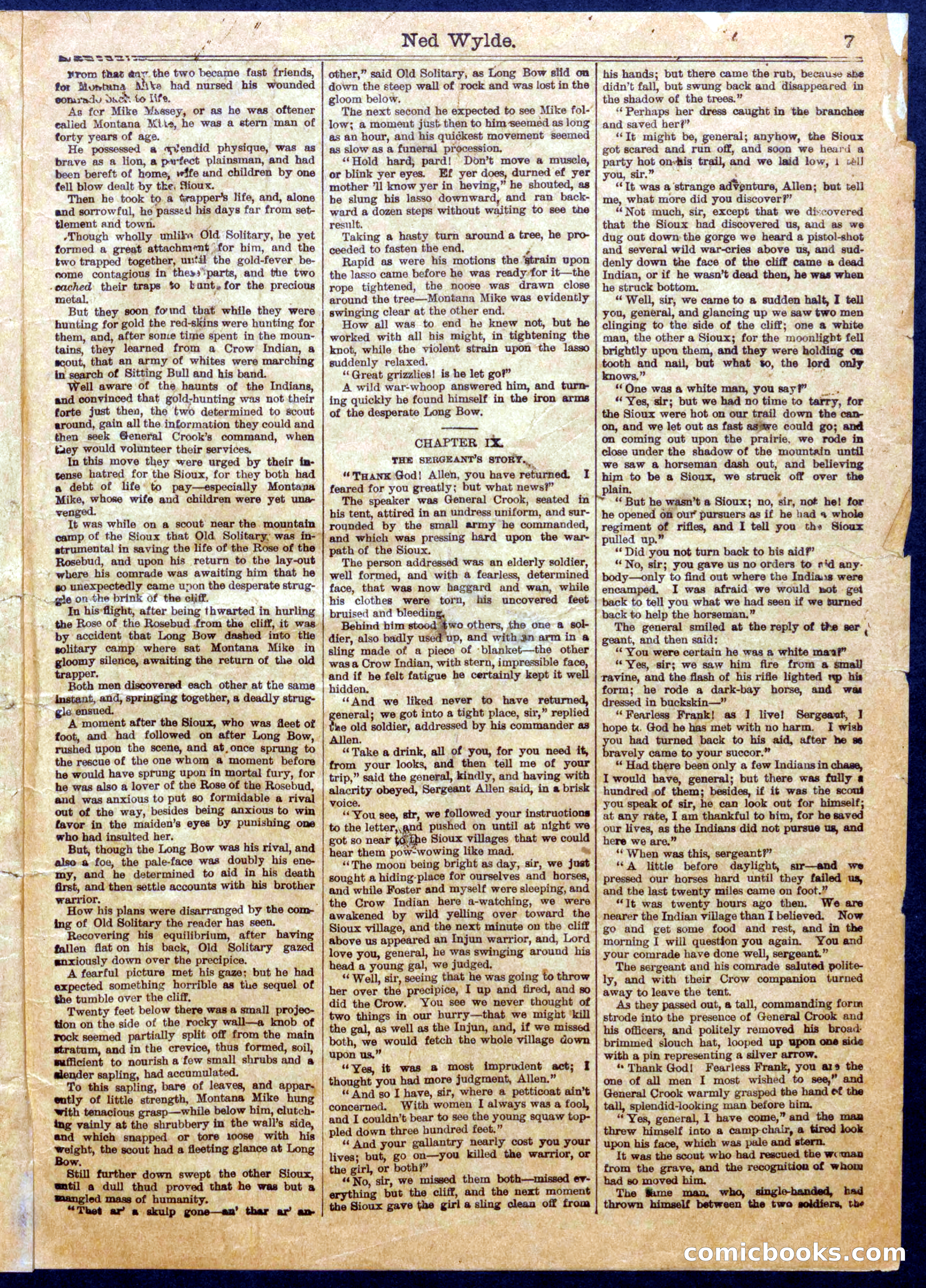 Beadle's Half Dime Library No. 1059 — page 7 of 16