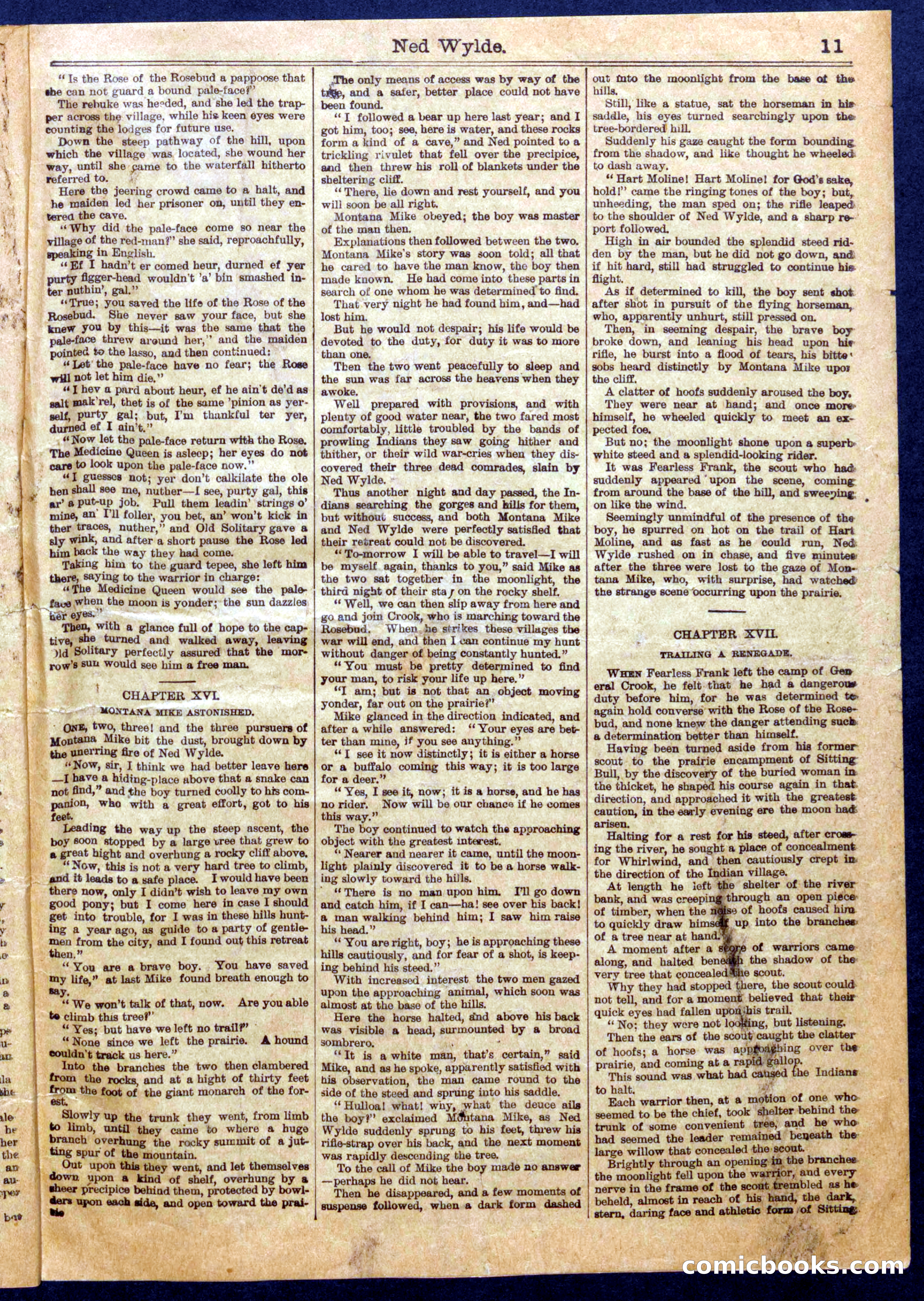 Beadle's Half Dime Library No. 1059 — page 11 of 16