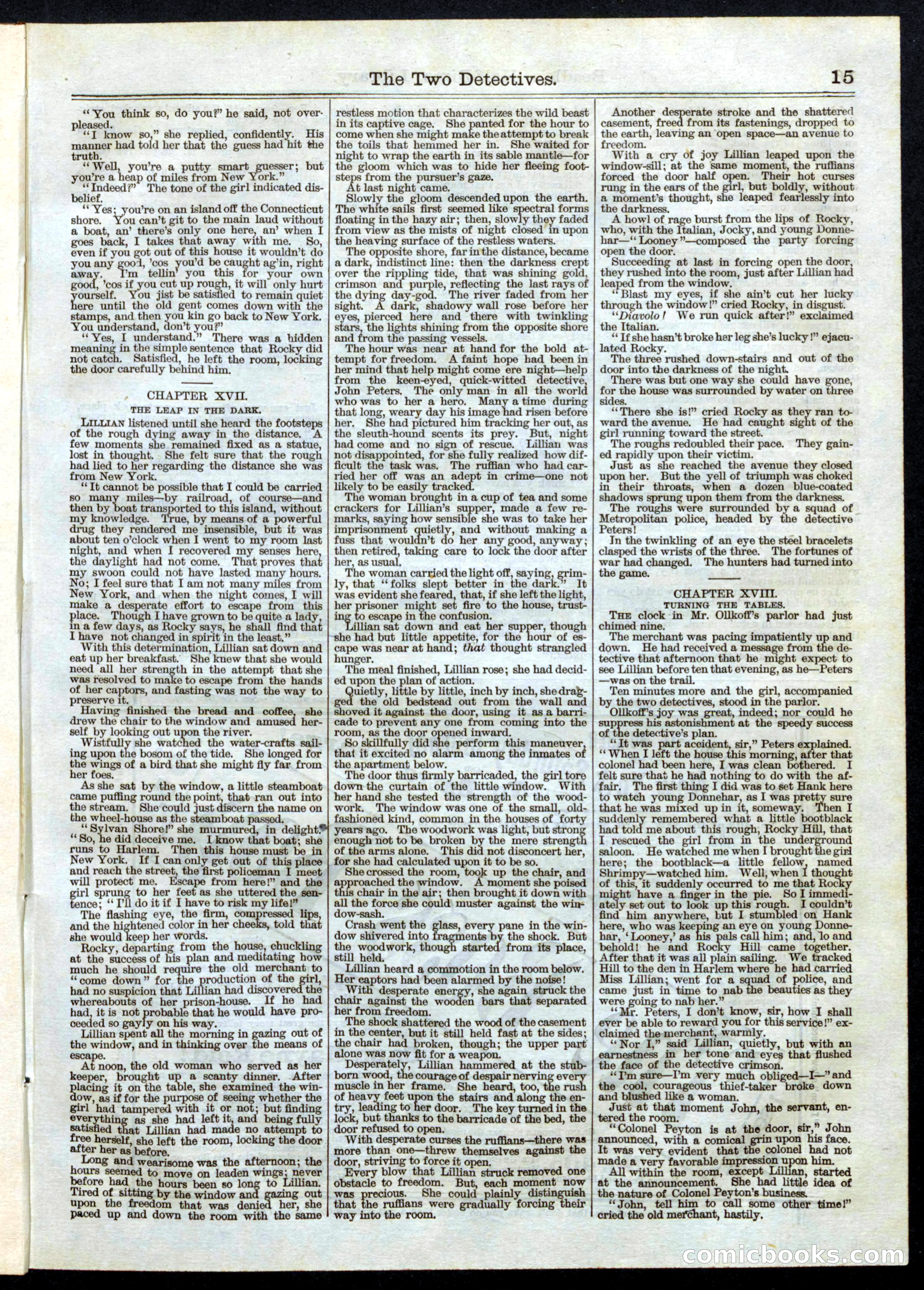 Beadle's Half Dime Library No. 11 — page 15 of 16