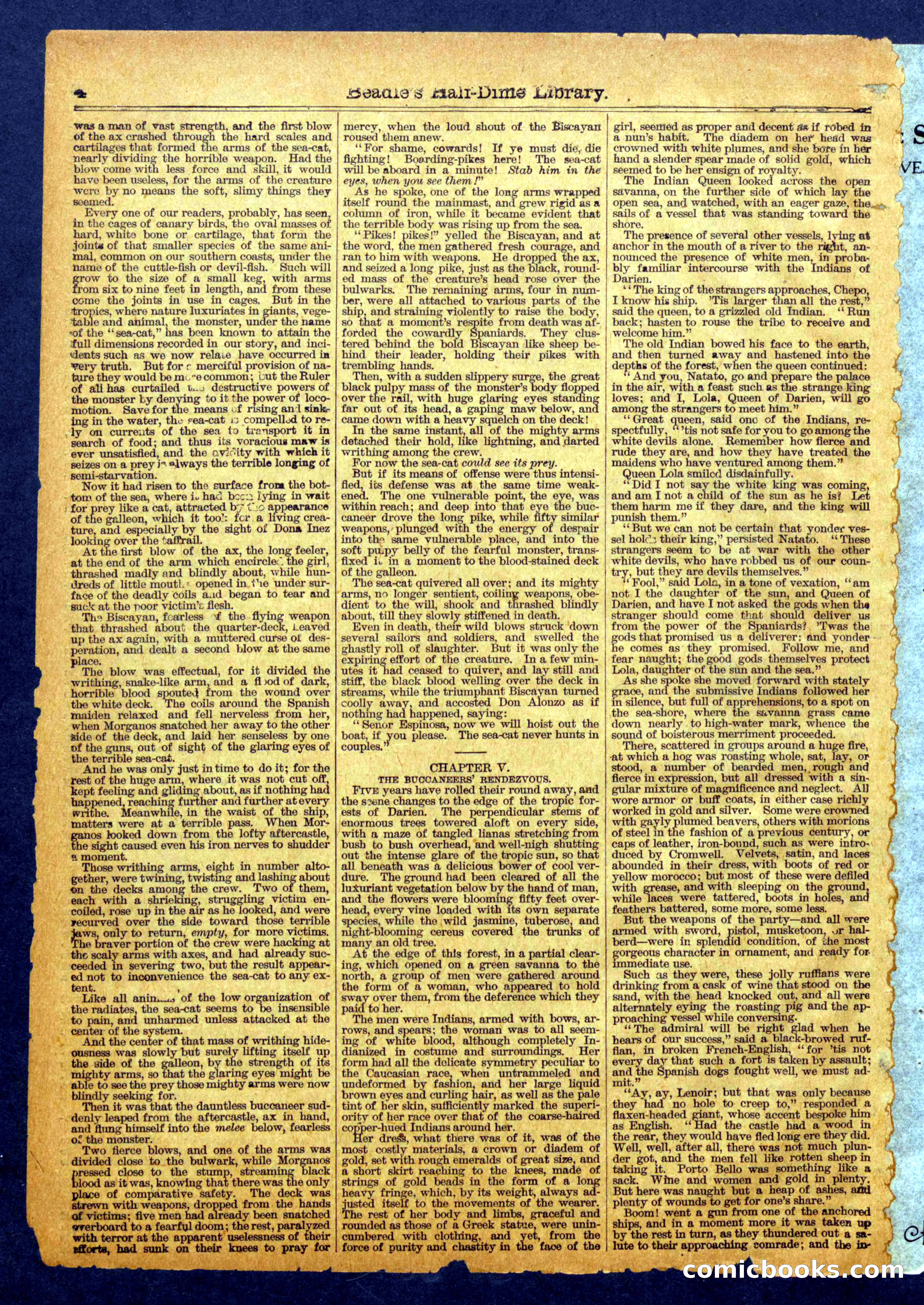 Beadle's Half Dime Library No. 1109 — page 4 of 16