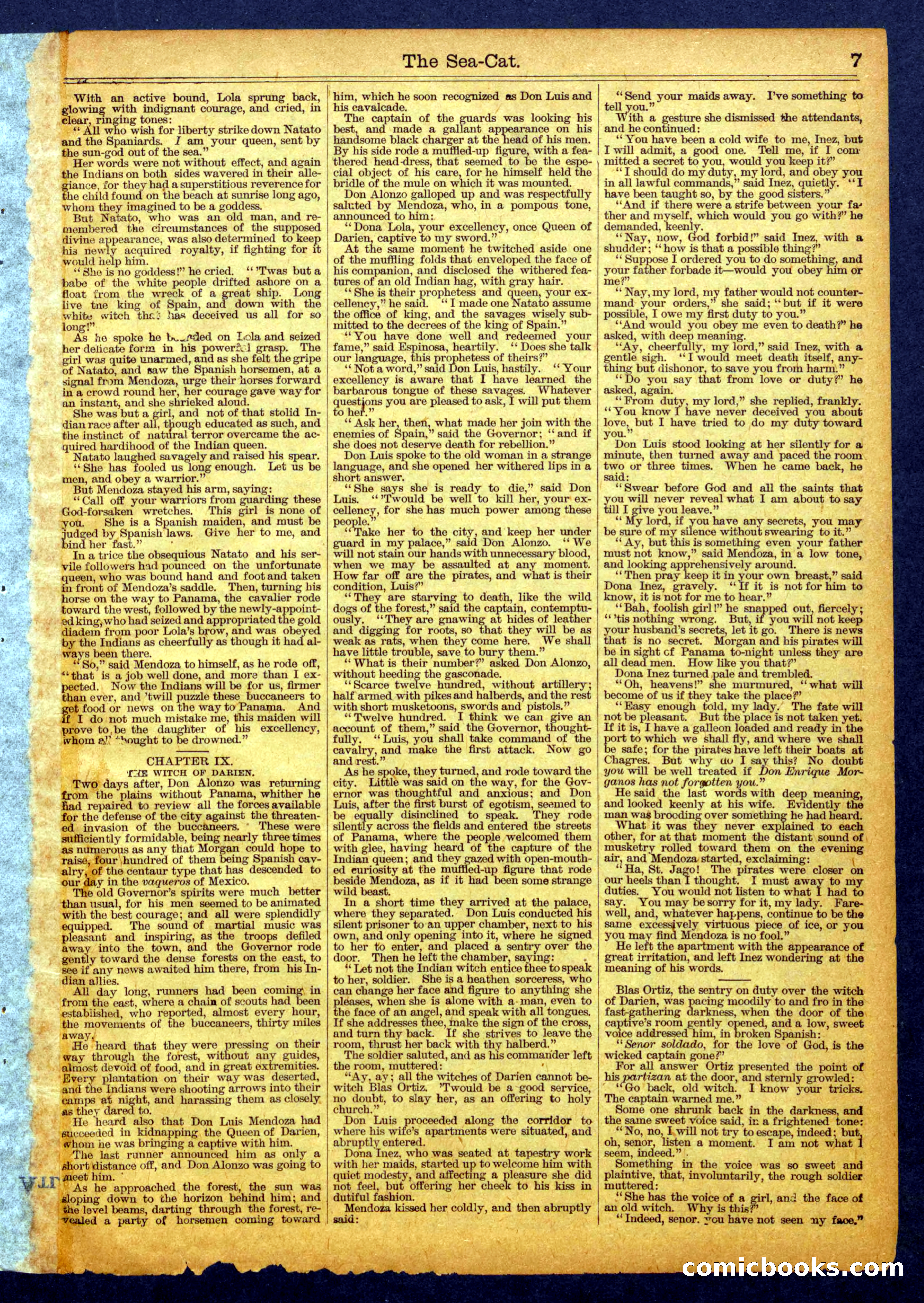 Beadle's Half Dime Library No. 1109 — page 7 of 16