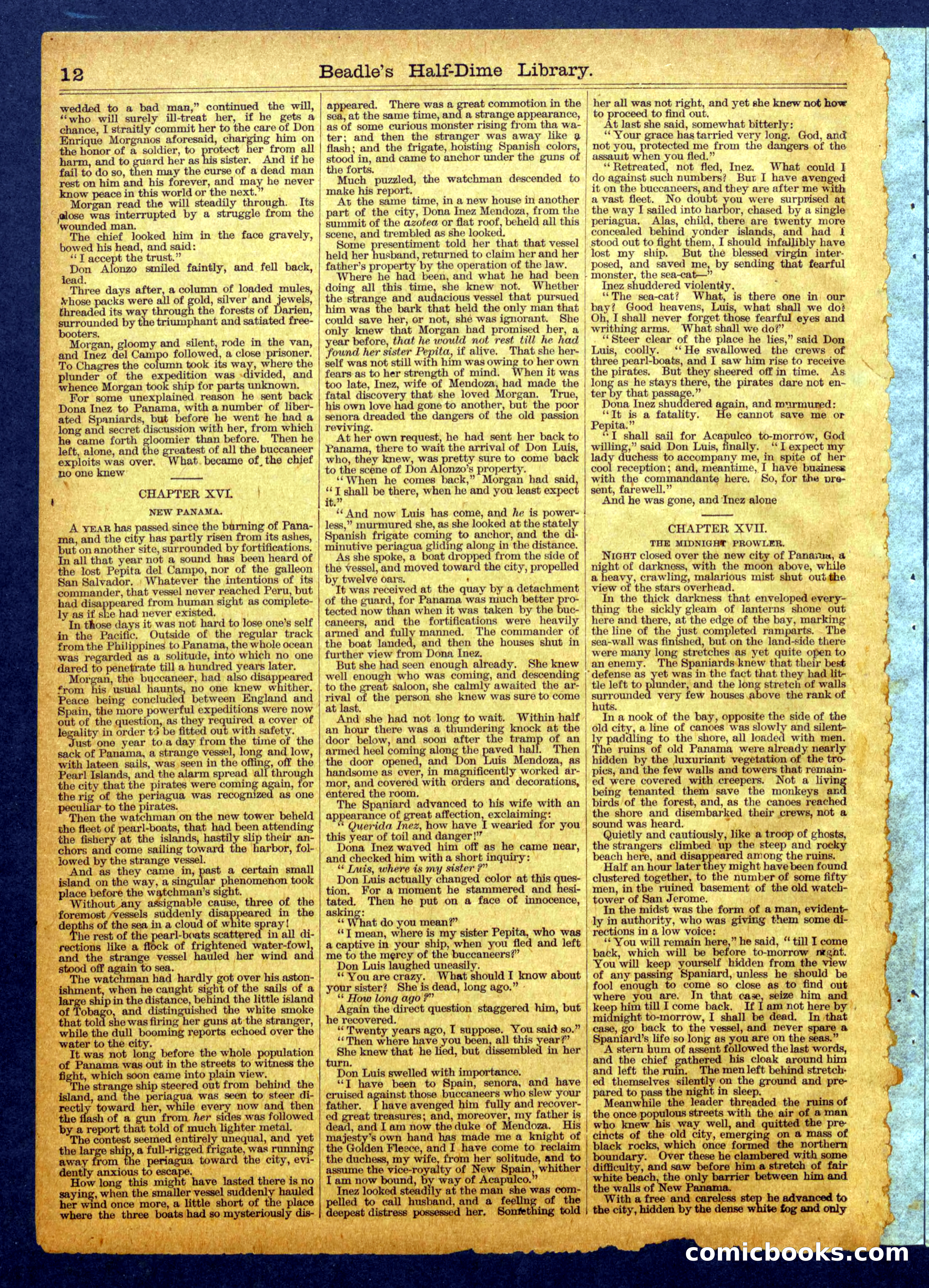 Beadle's Half Dime Library No. 1109 — page 12 of 16