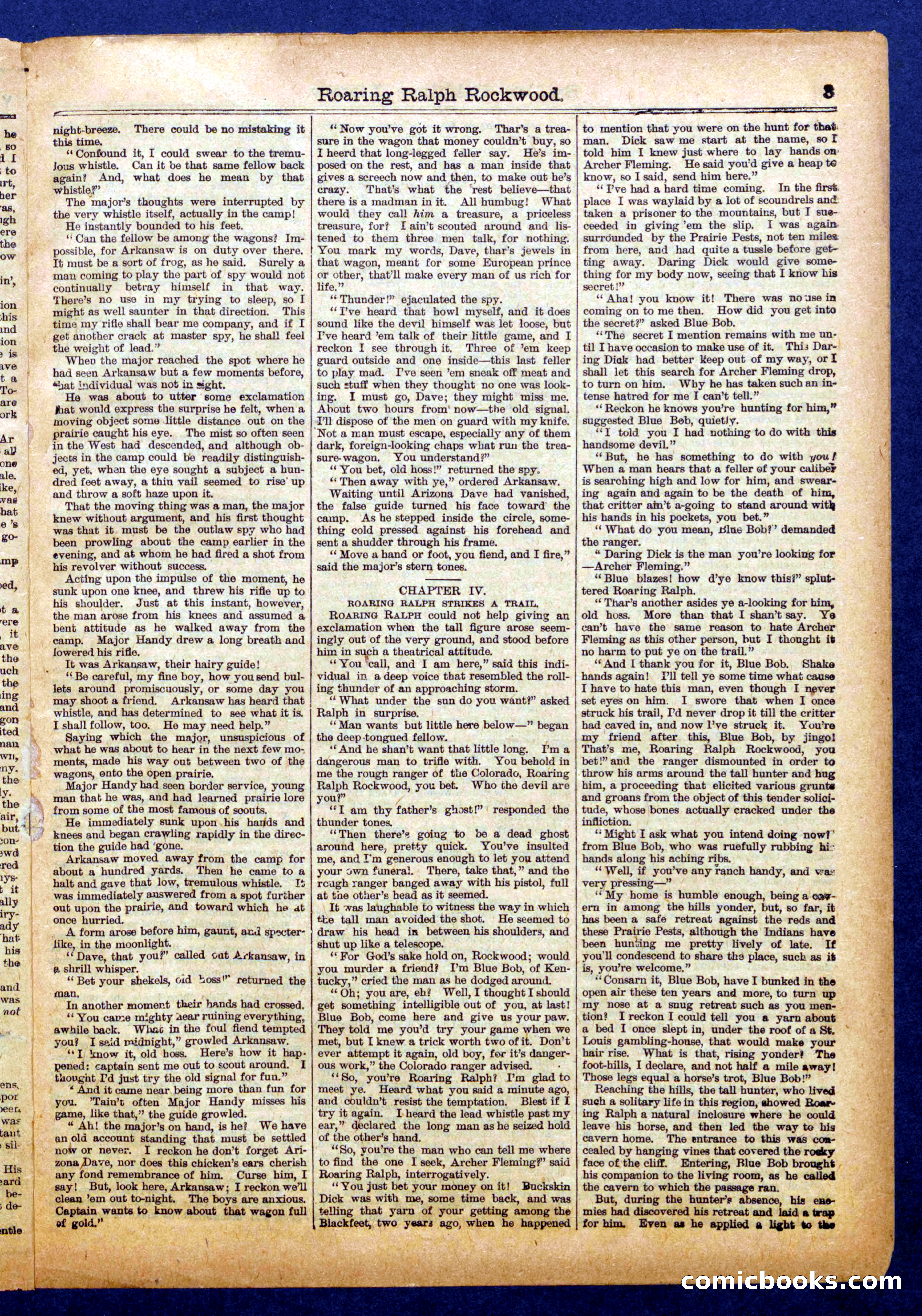 Beadle's Half Dime Library No. 1110 — page 3 of 16