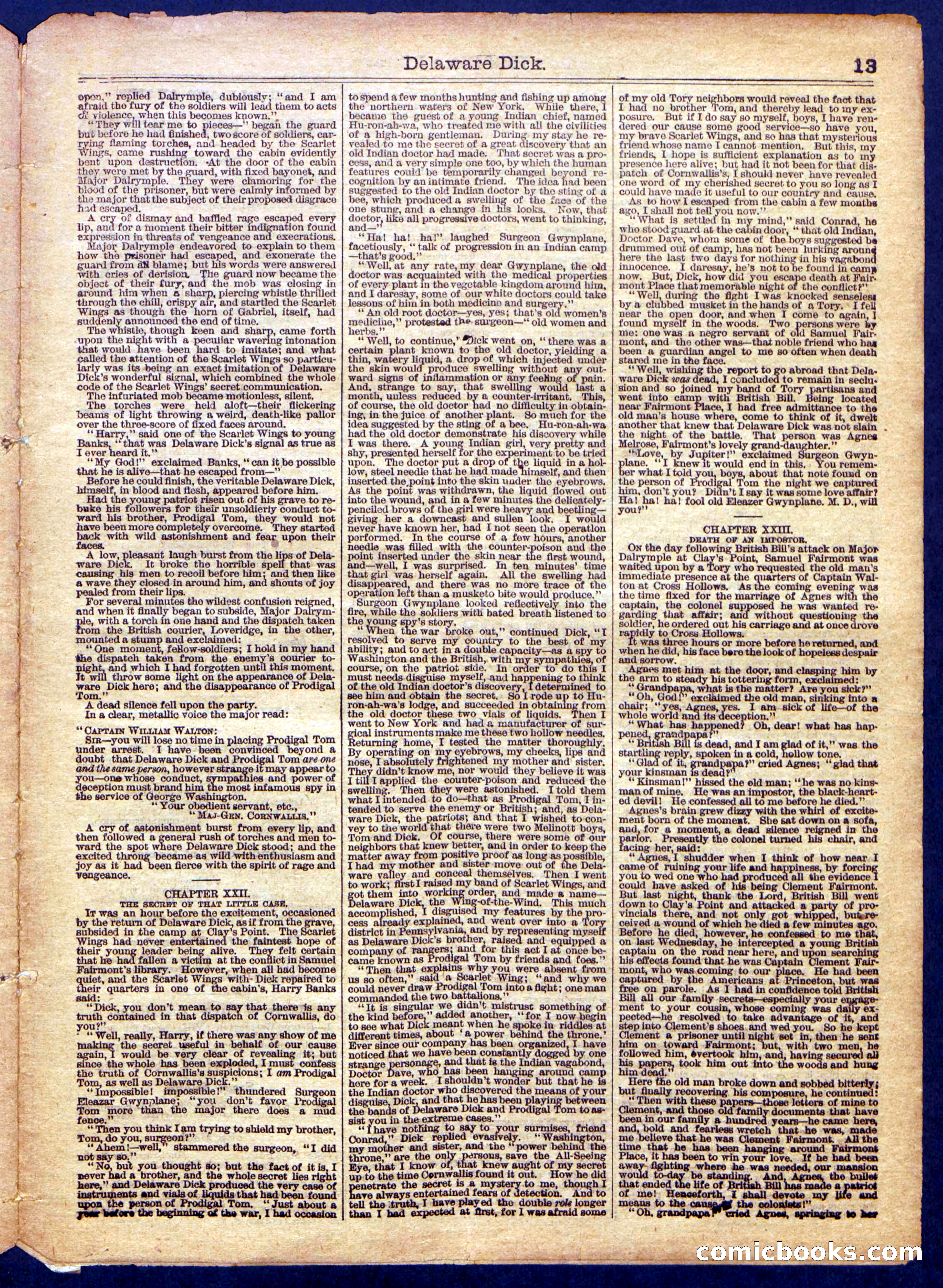 Beadle's Half Dime Library No. 1168 — page 13 of 16