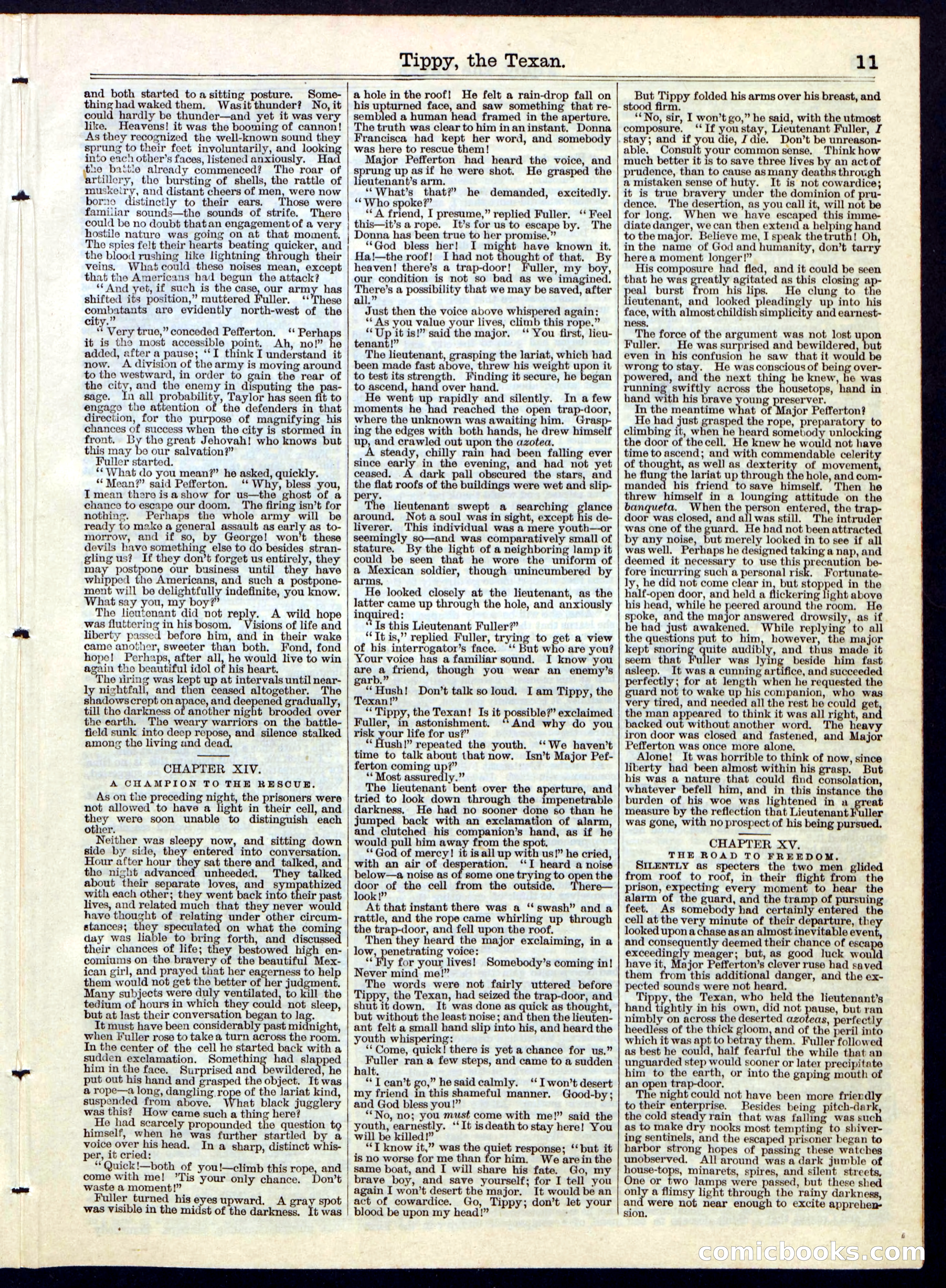 Beadle's Half Dime Library No. 124 — page 11 of 16