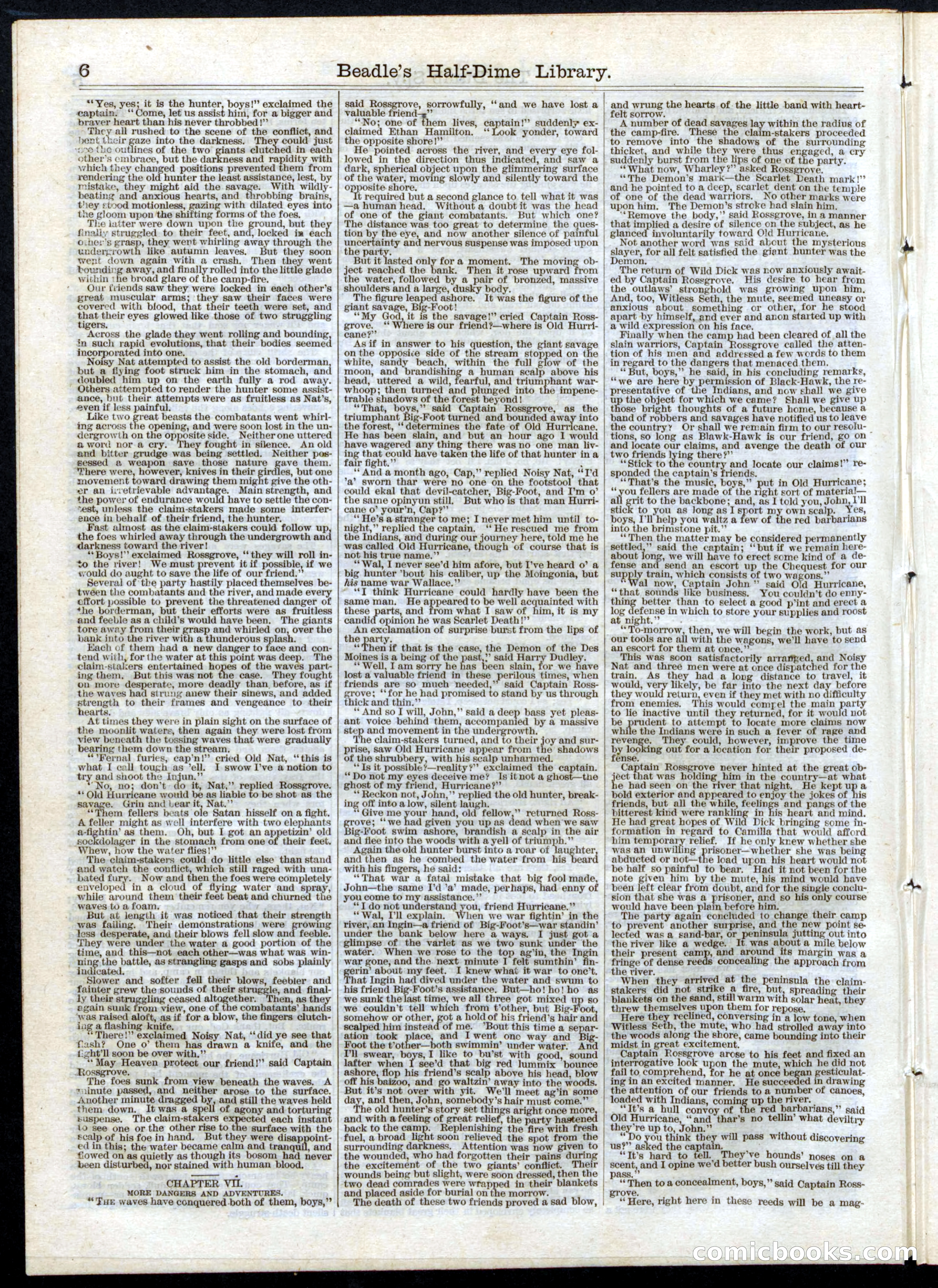 Beadle's Half Dime Library, No. 13 — page 6 of 20