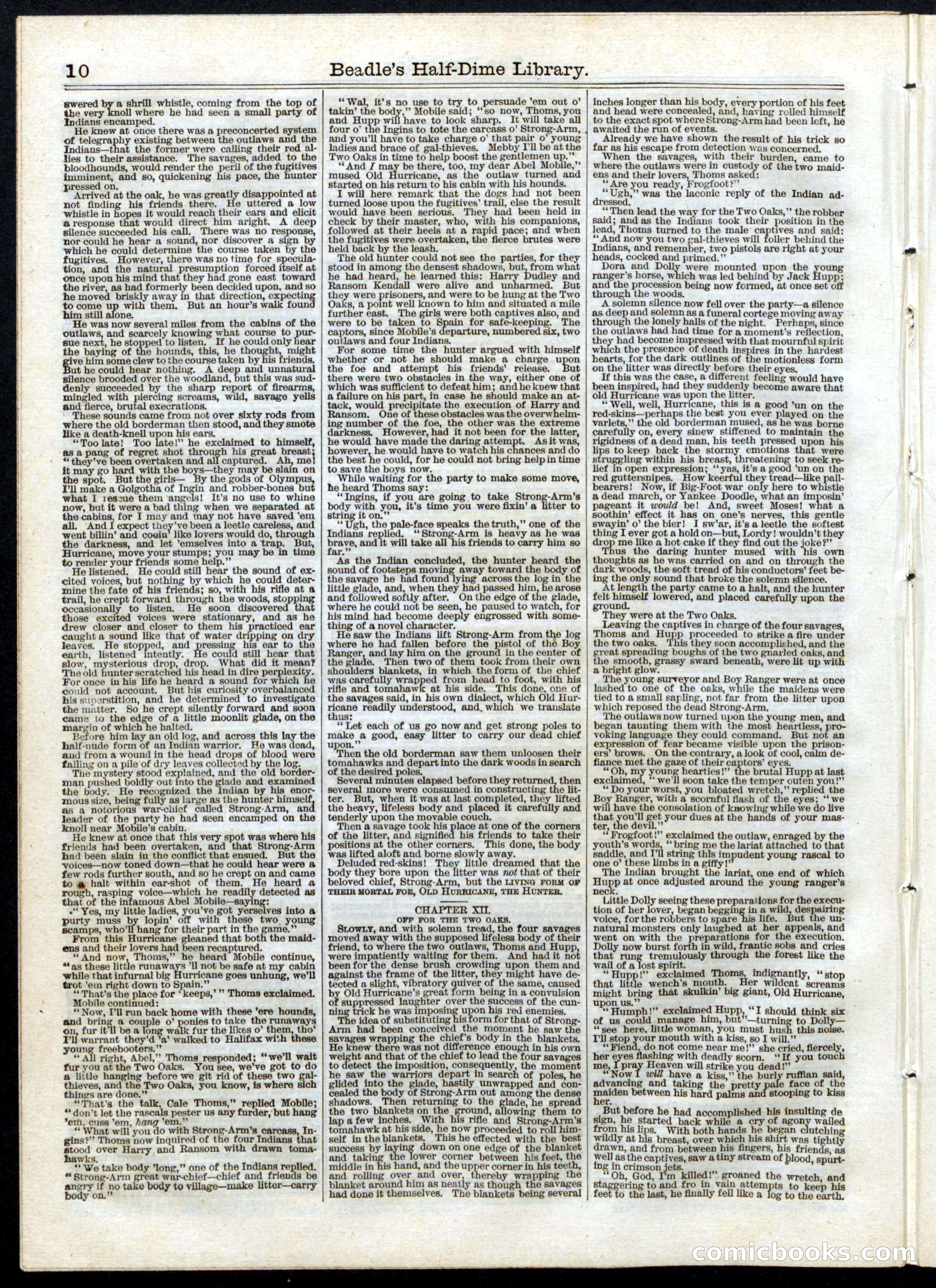 Beadle's Half Dime Library, No. 13 — page 10 of 20