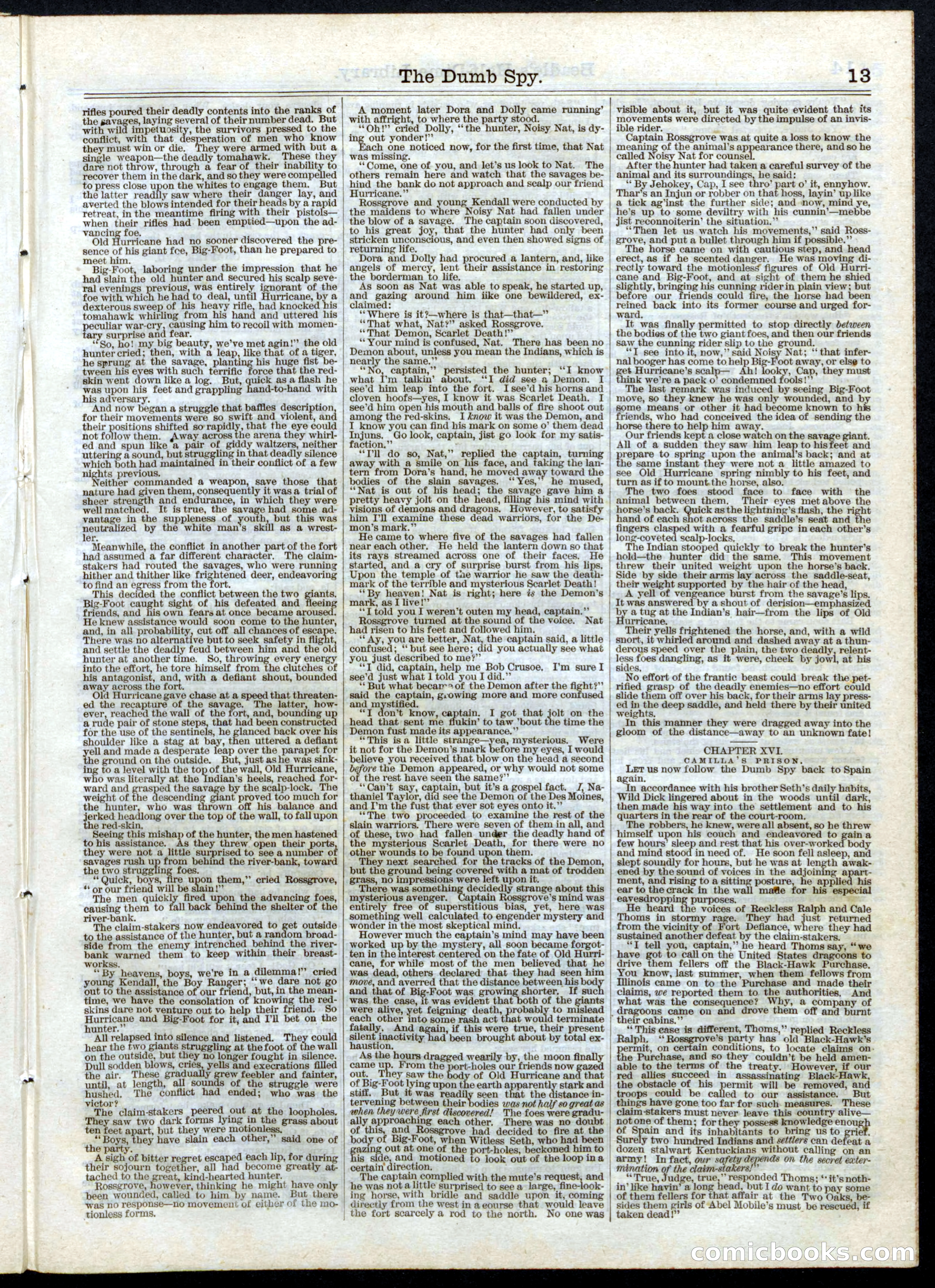 Beadle's Half Dime Library, No. 13 — page 13 of 20