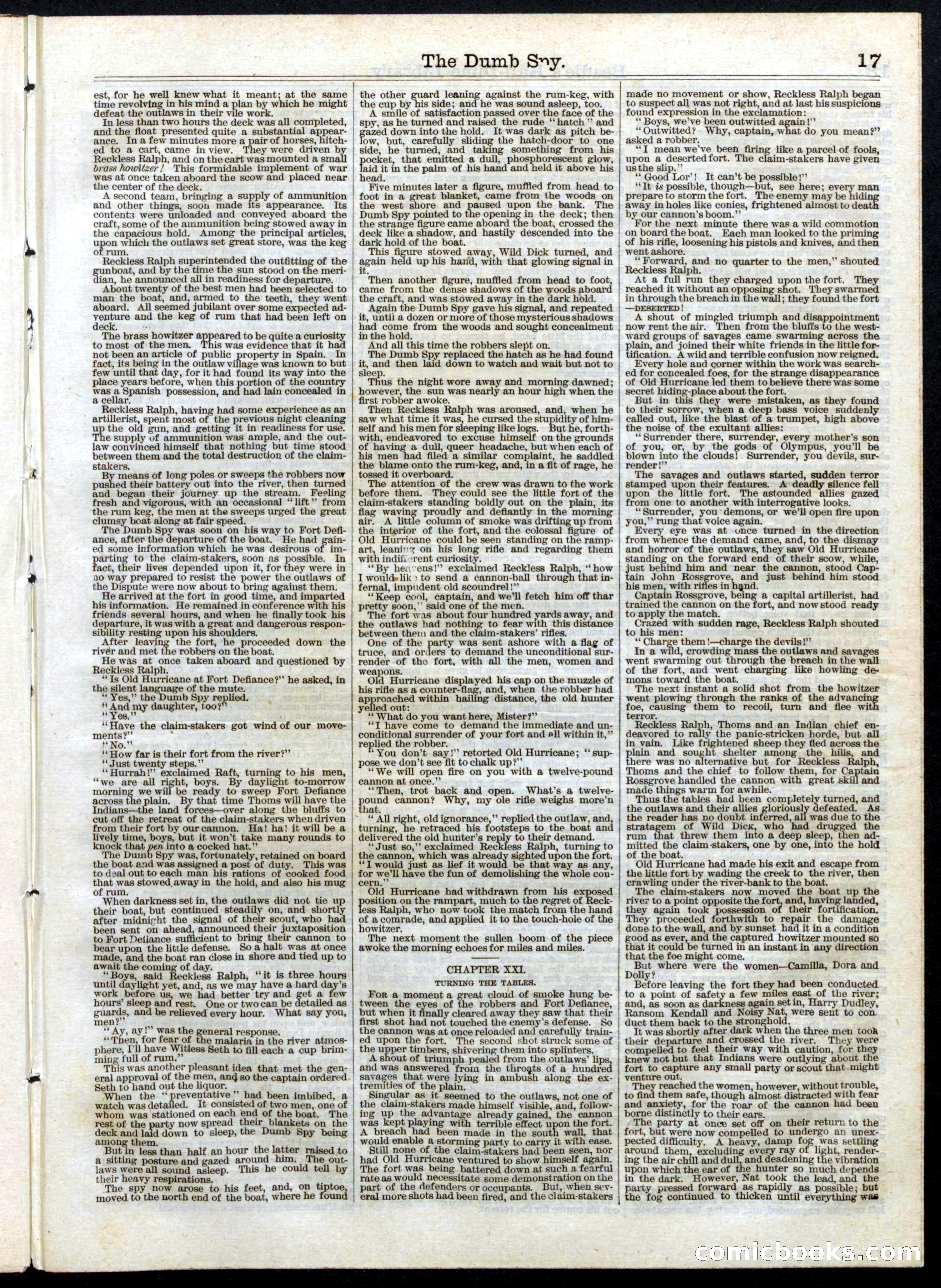 Beadle's Half Dime Library, No. 13 — page 17 of 20