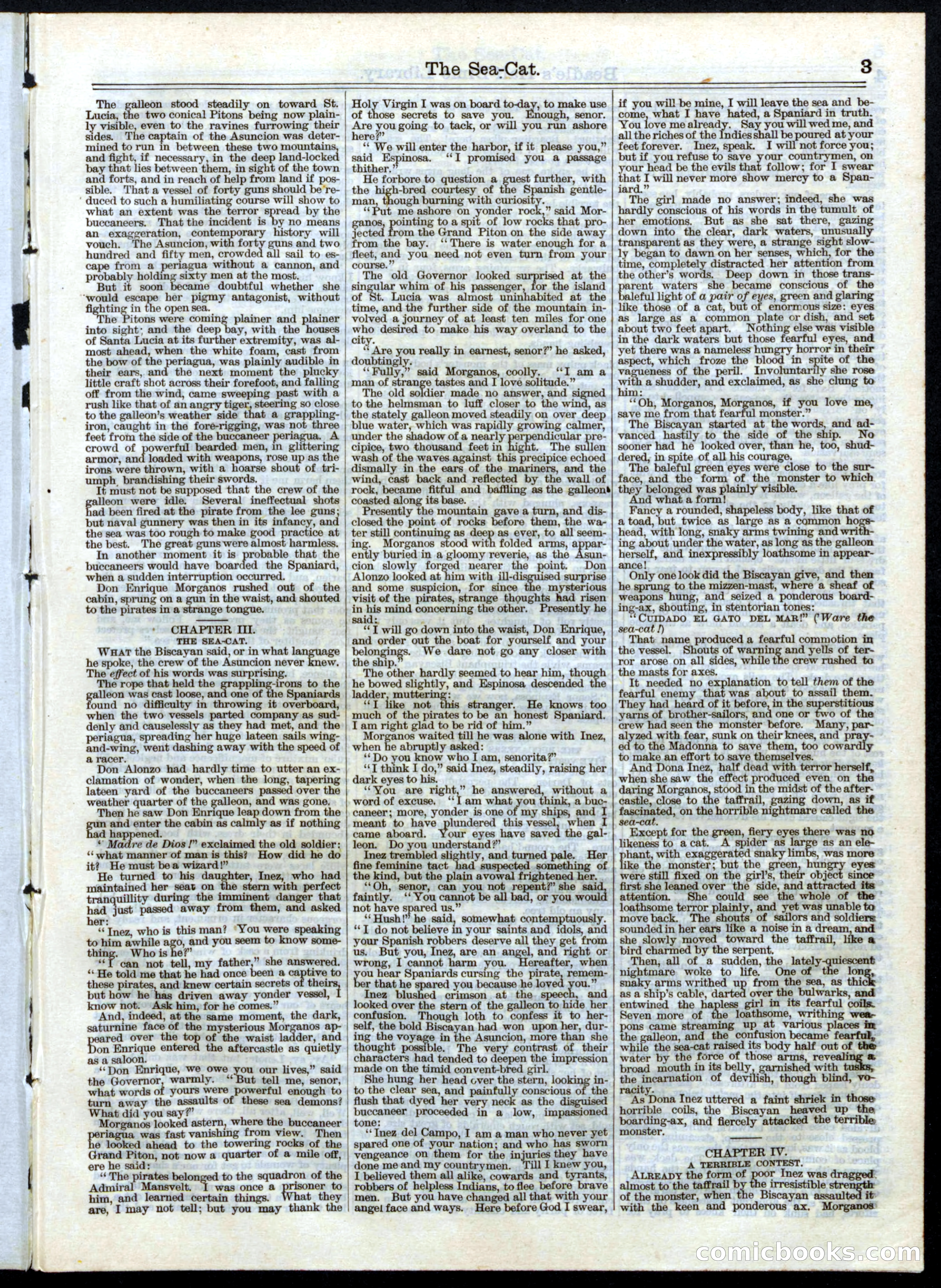 Beadle's Half Dime Library, No. 15 — page 3 of 16