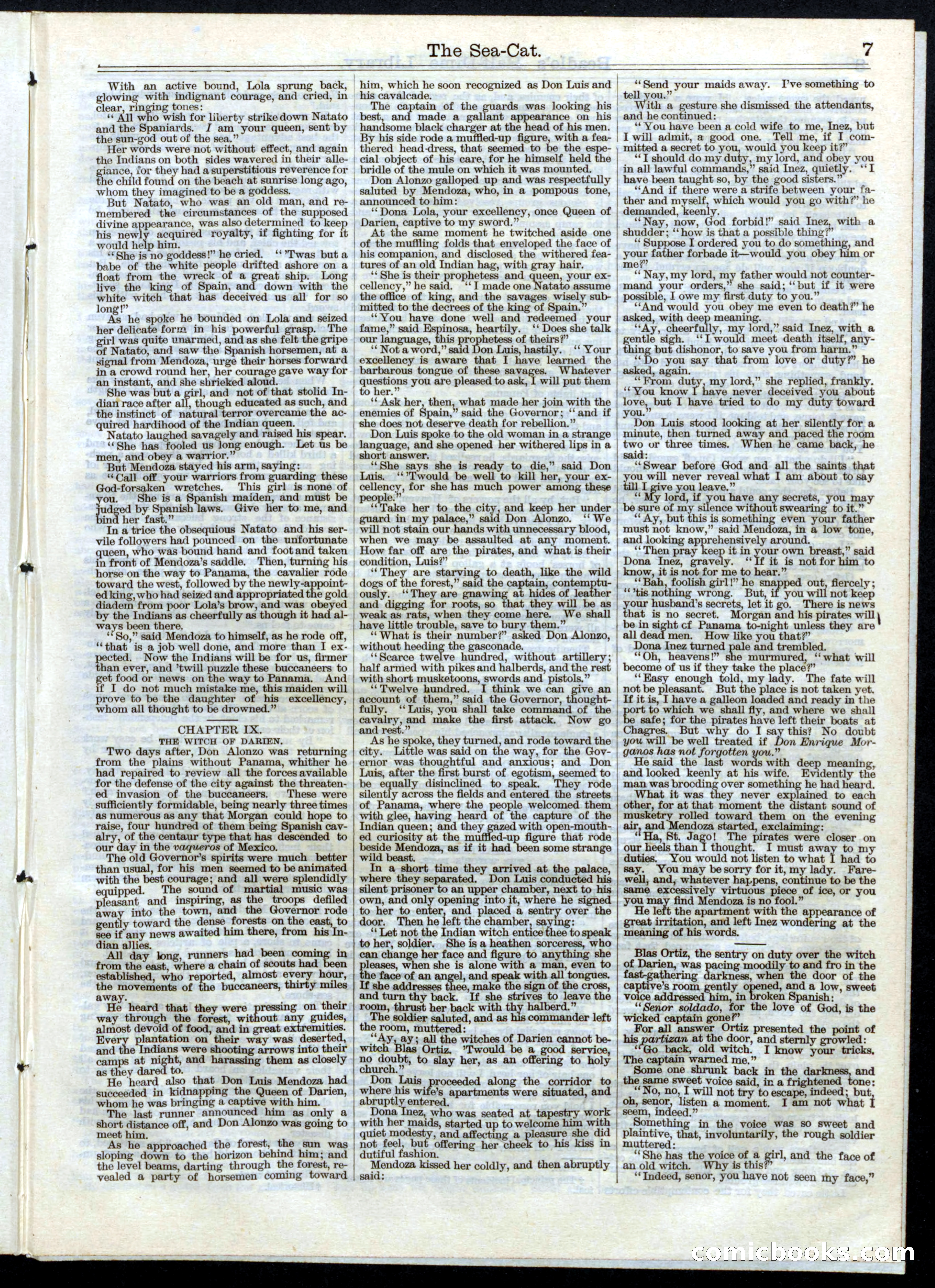 Beadle's Half Dime Library, No. 15 — page 7 of 16