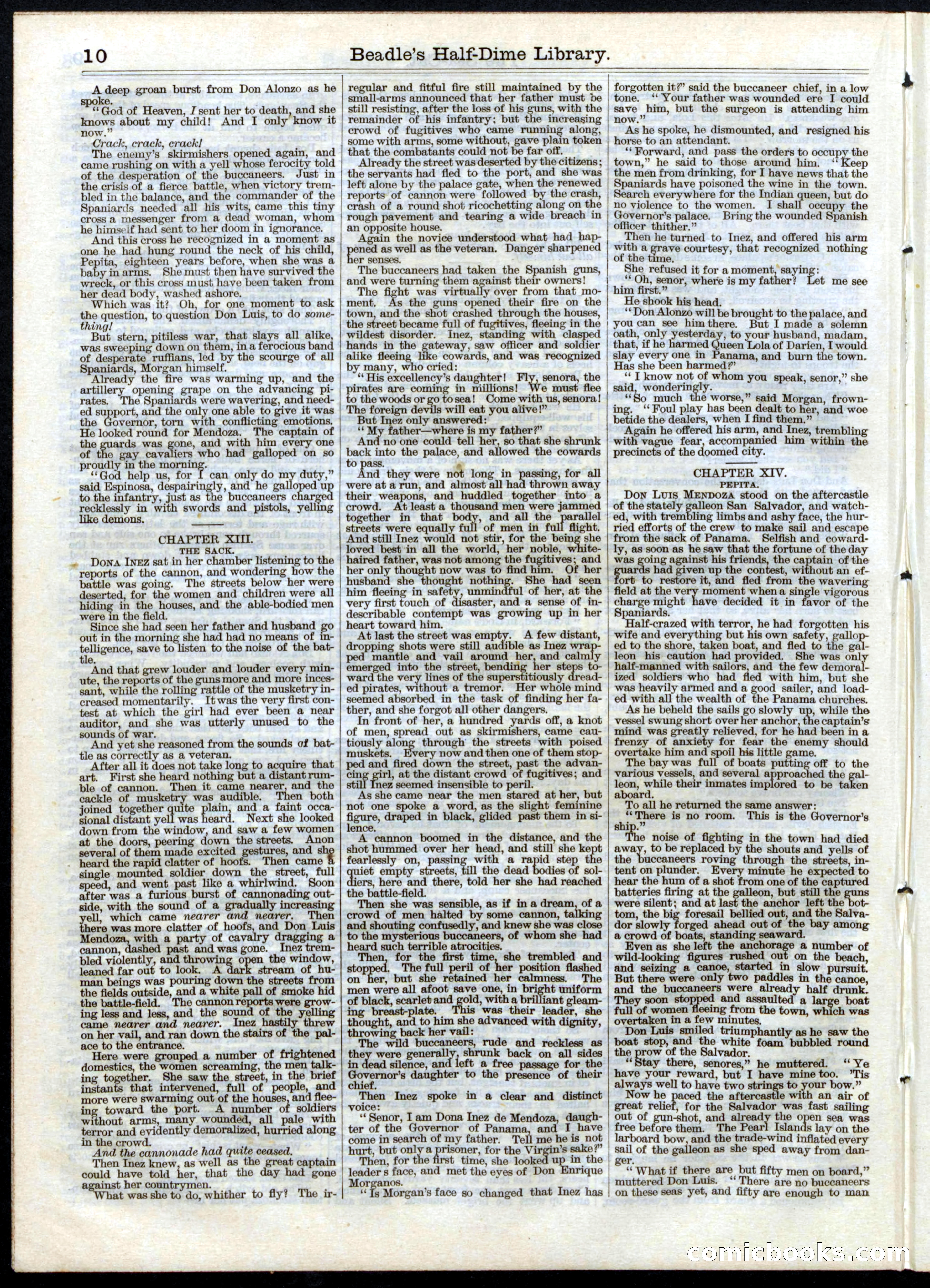 Beadle's Half Dime Library, No. 15 — page 10 of 16