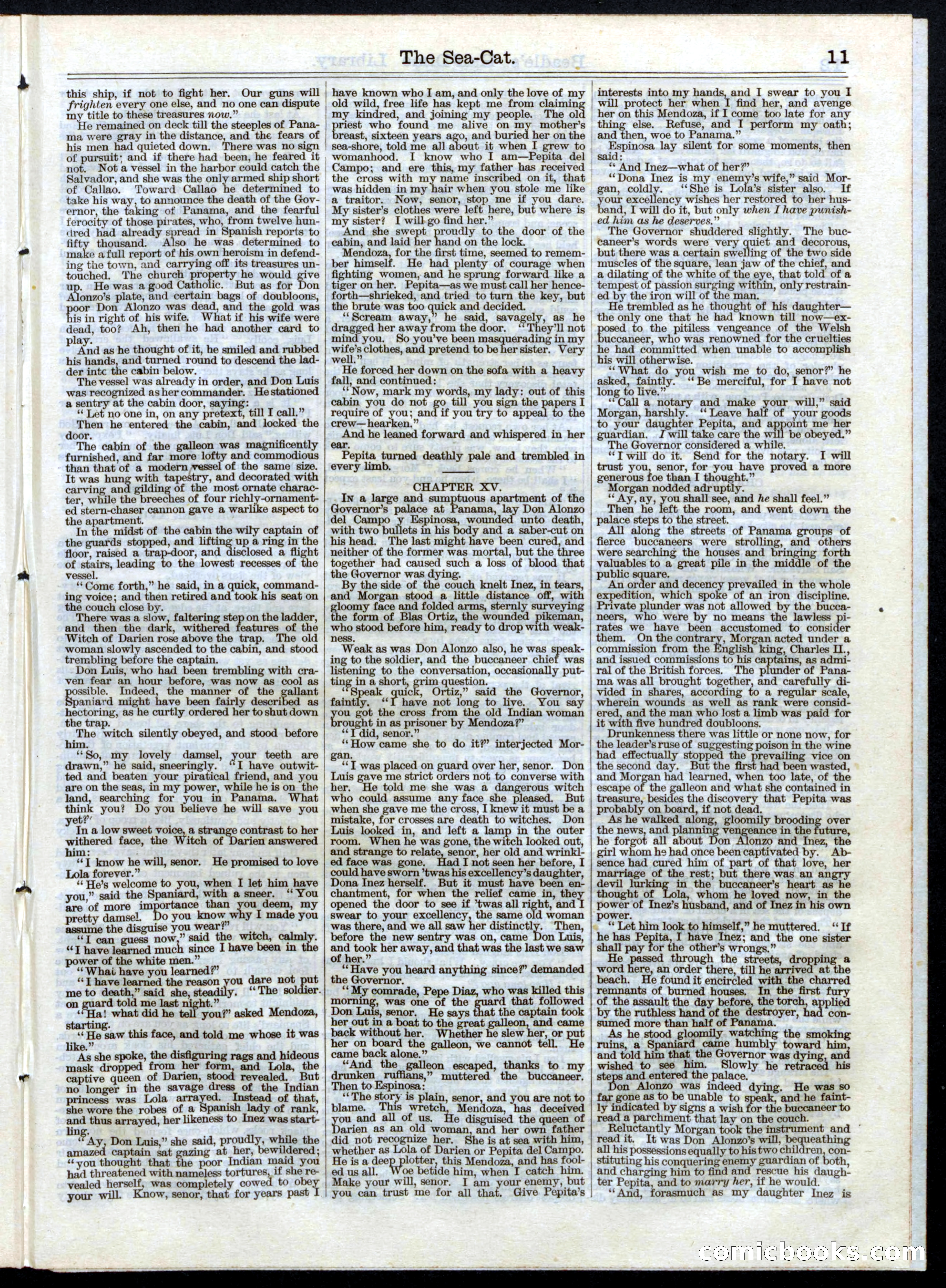 Beadle's Half Dime Library, No. 15 — page 11 of 16