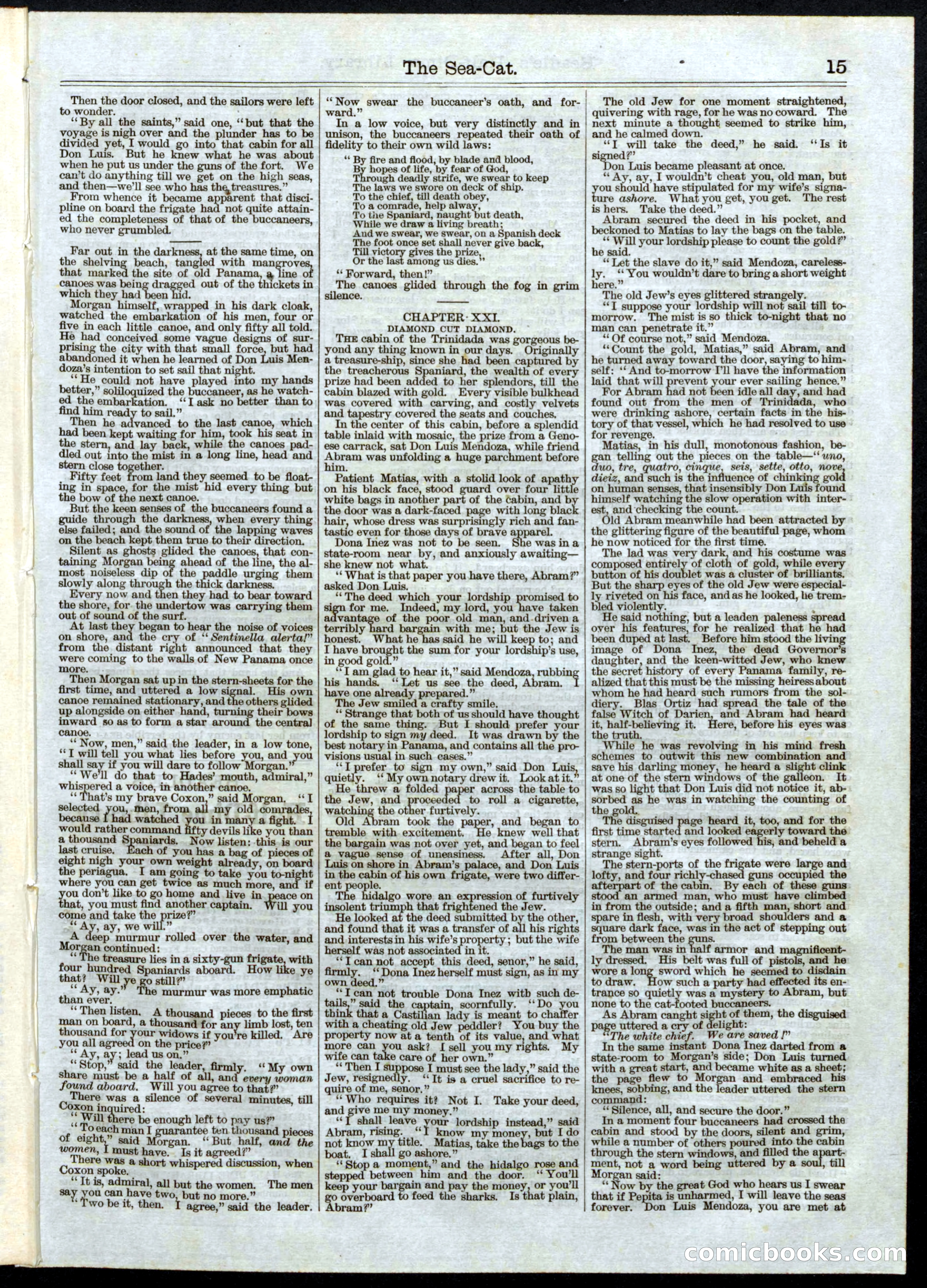 Beadle's Half Dime Library, No. 15 — page 15 of 16