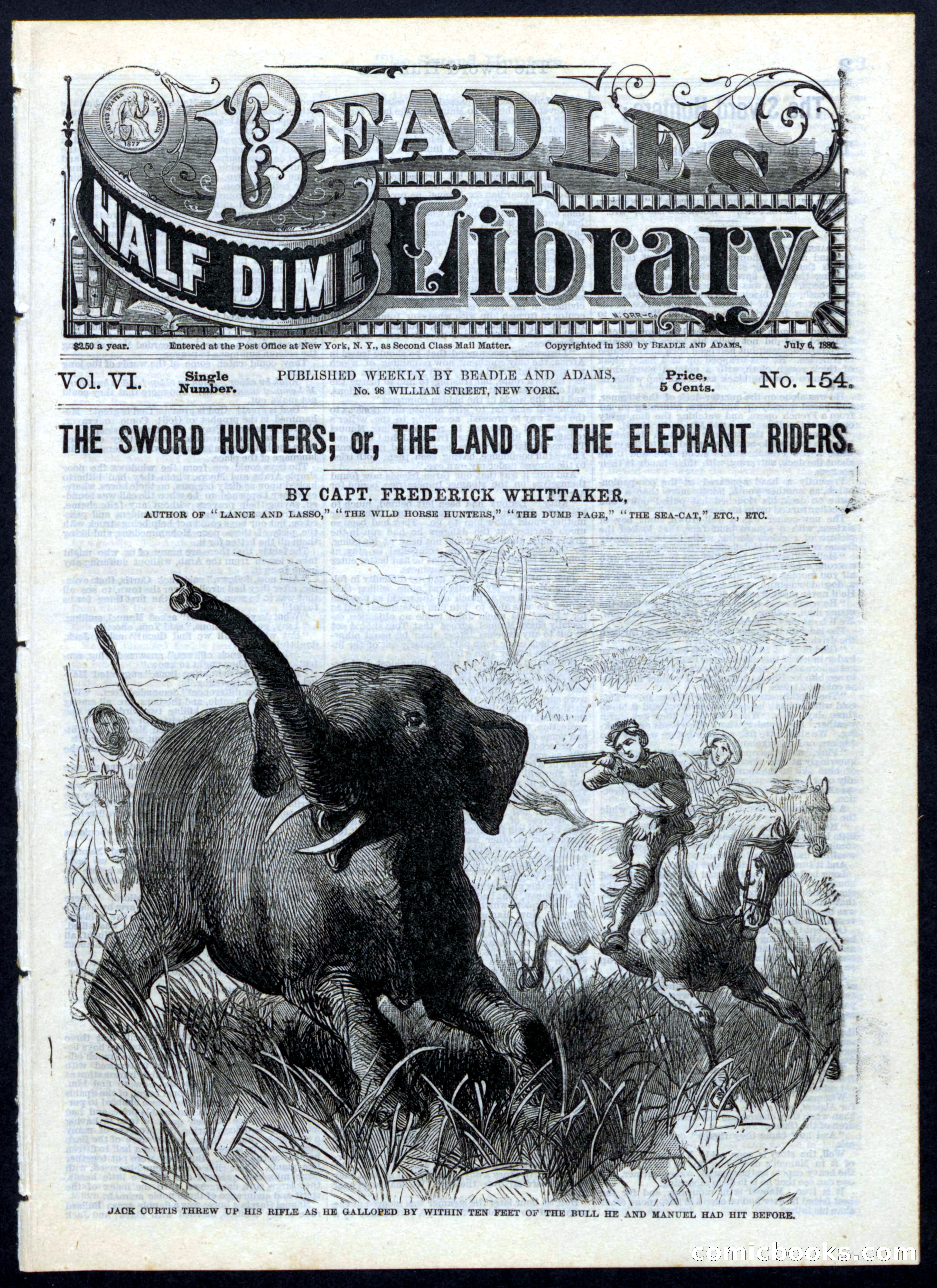 Beadle's Half Dime Library, No. 154 — page 1 of 16