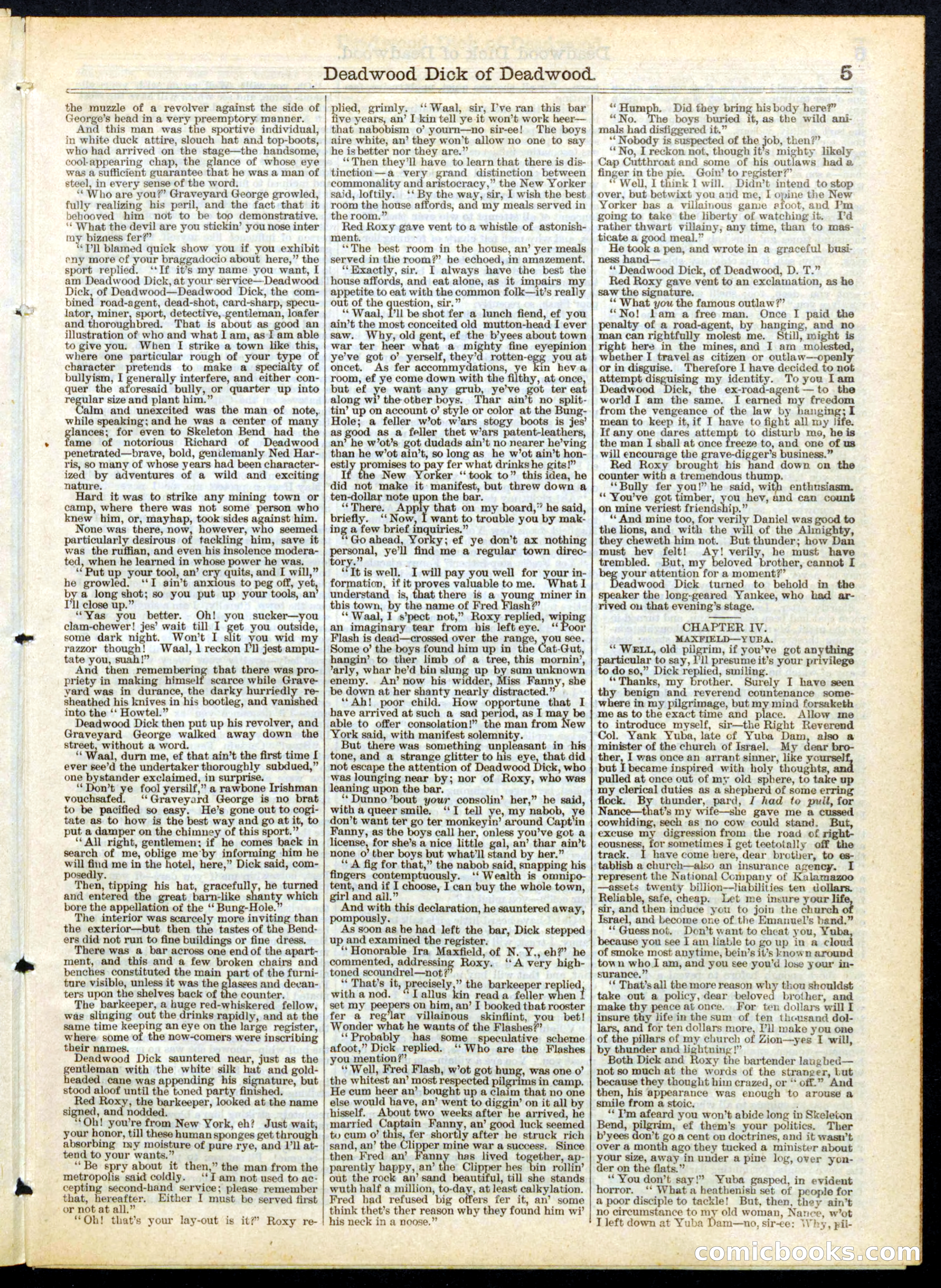 Beadle's Half Dime Library No. 156 — page 5 of 16