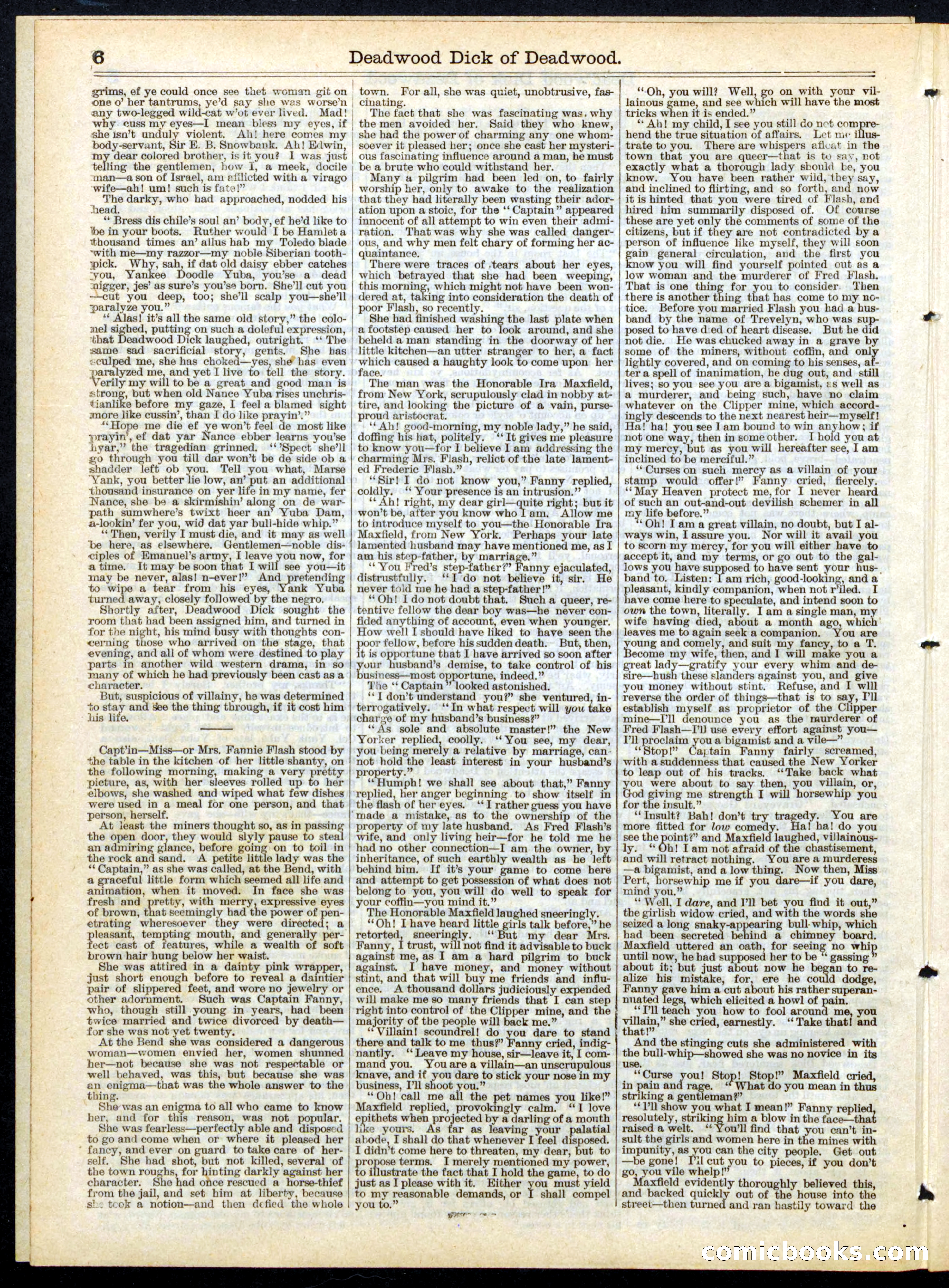 Beadle's Half Dime Library No. 156 — page 6 of 16