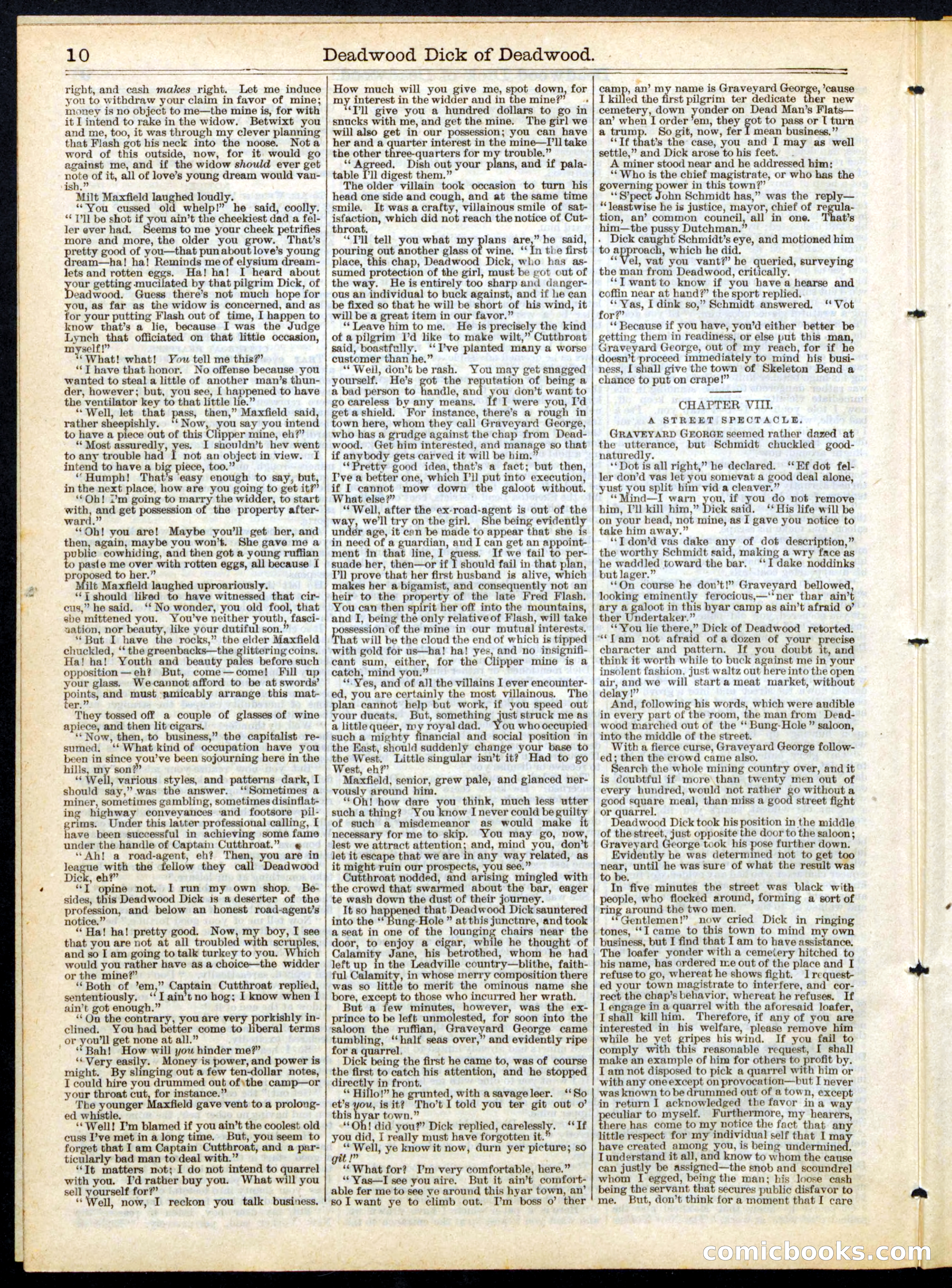 Beadle's Half Dime Library No. 156 — page 10 of 16